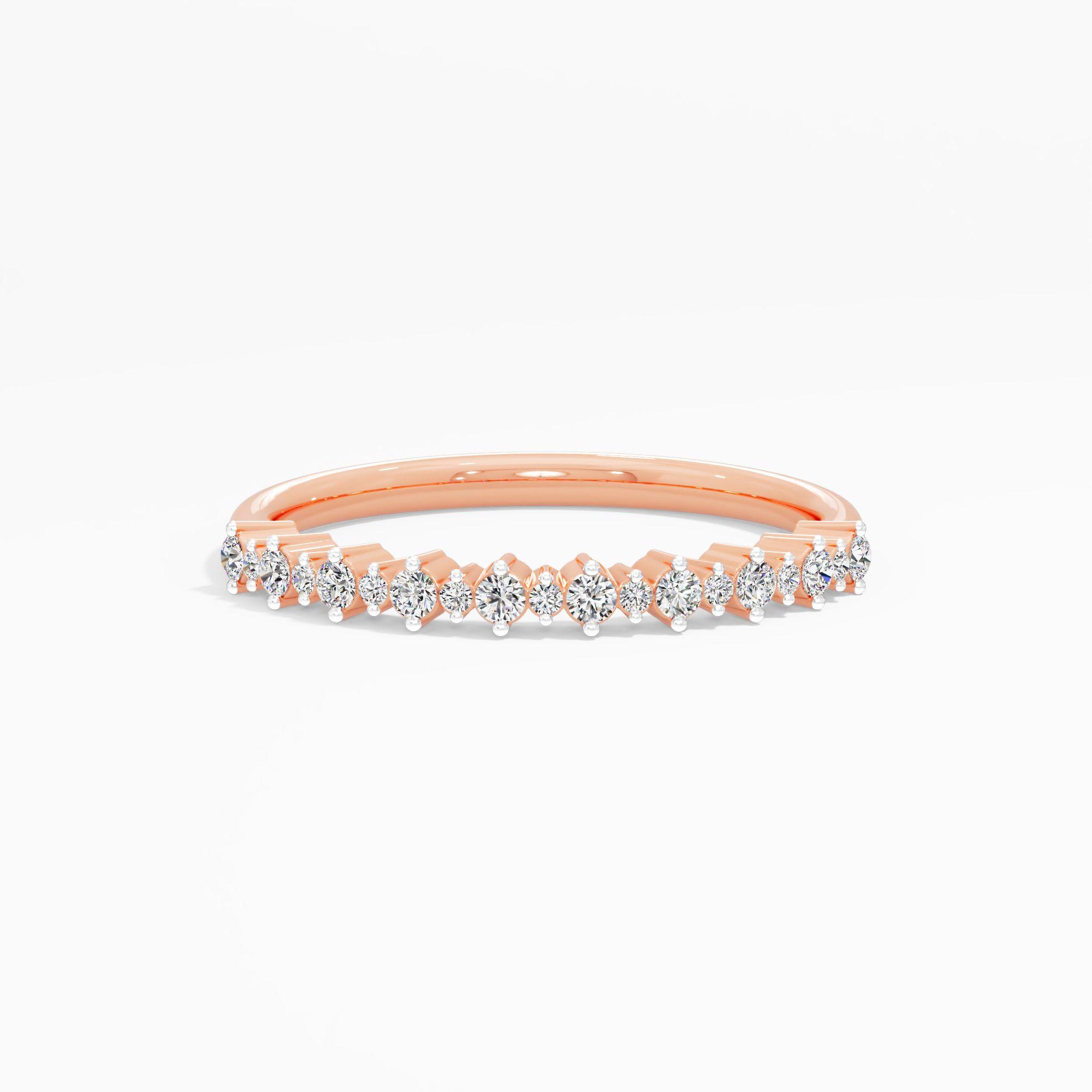 Diamond Crown Nesting Ring Band