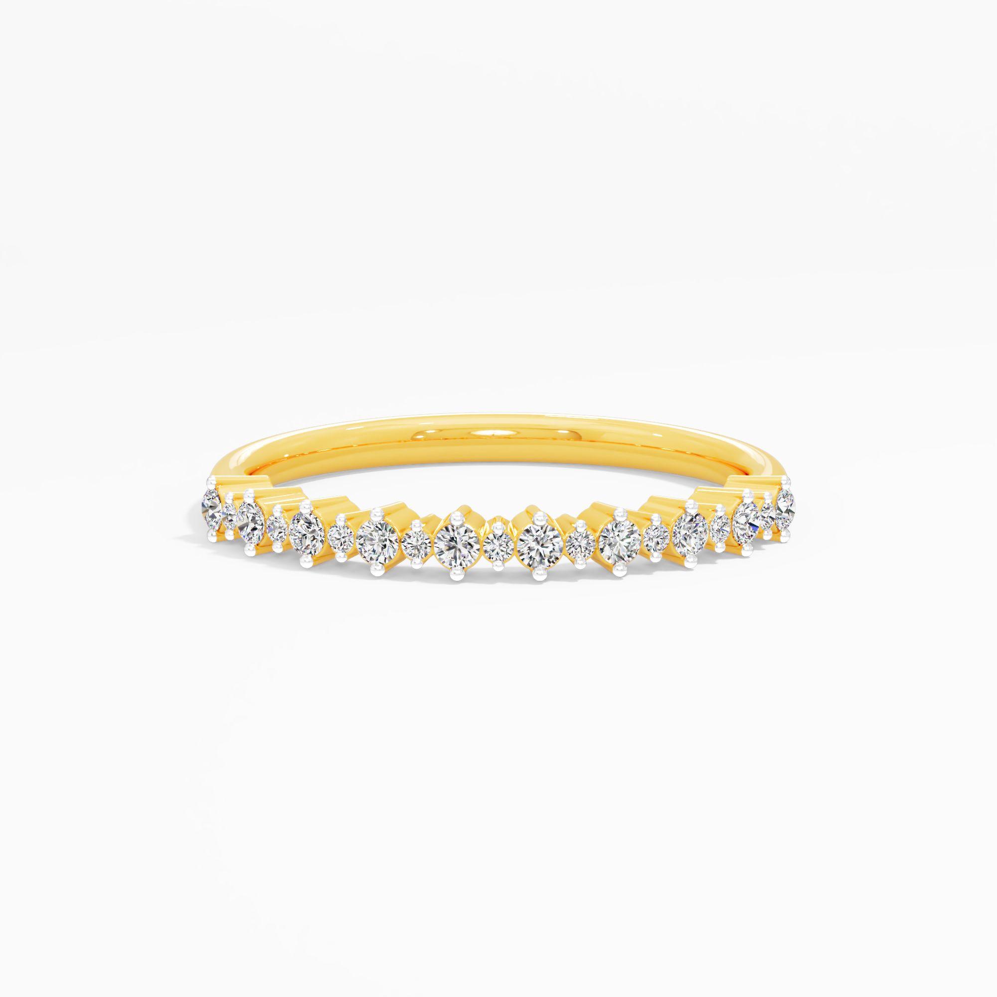 Diamond Crown Nesting Ring Band