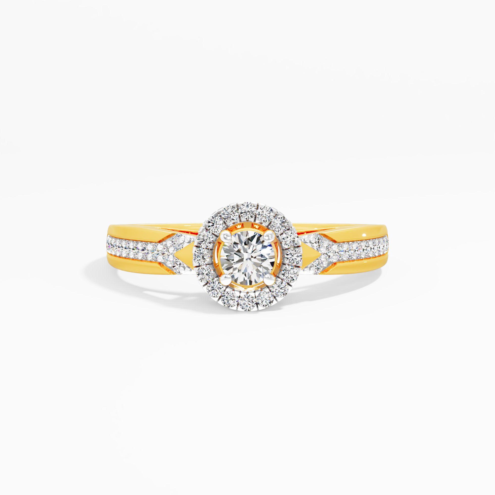 Arrow of Light Diamond Ring