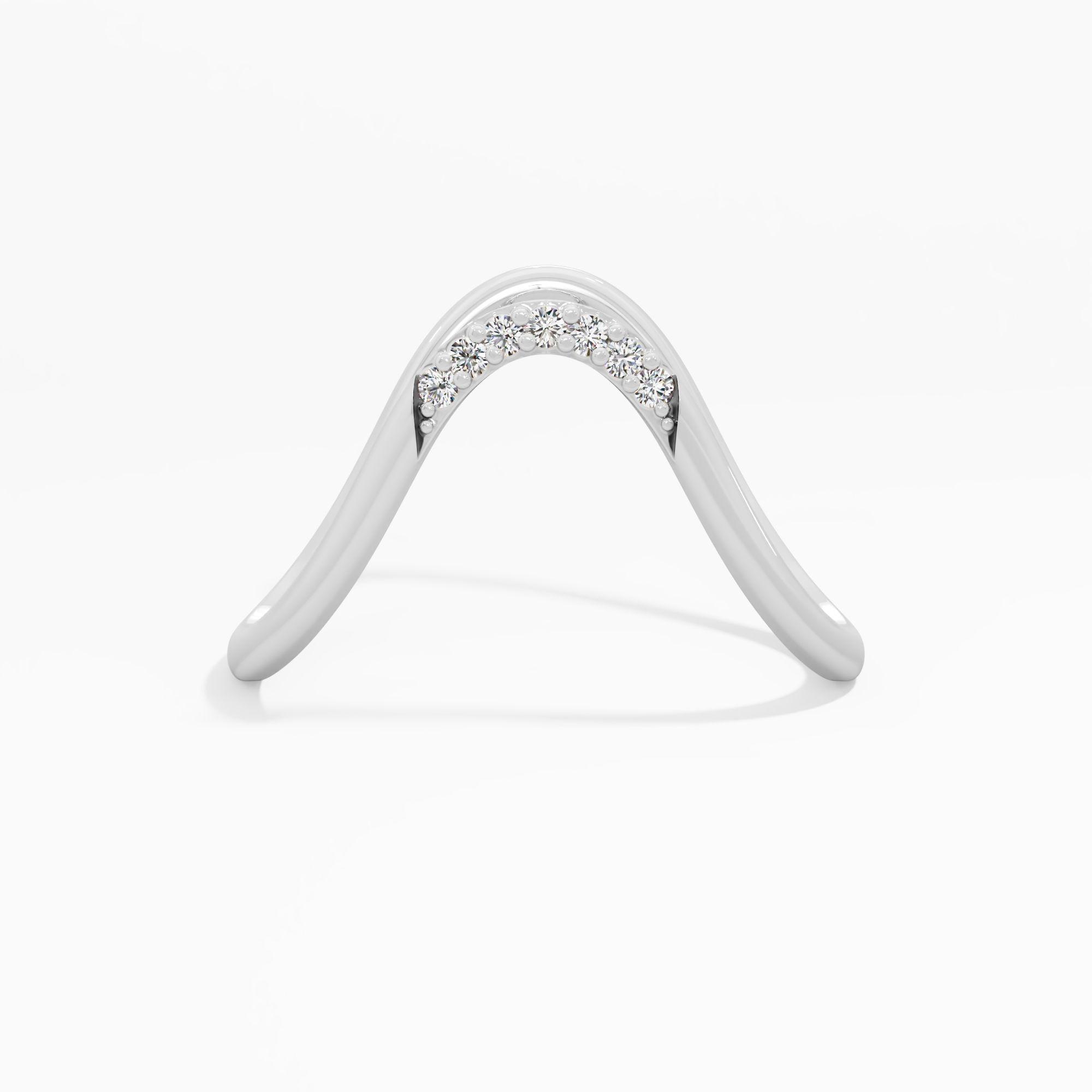 Arch Curve Diamond Vanki Ring