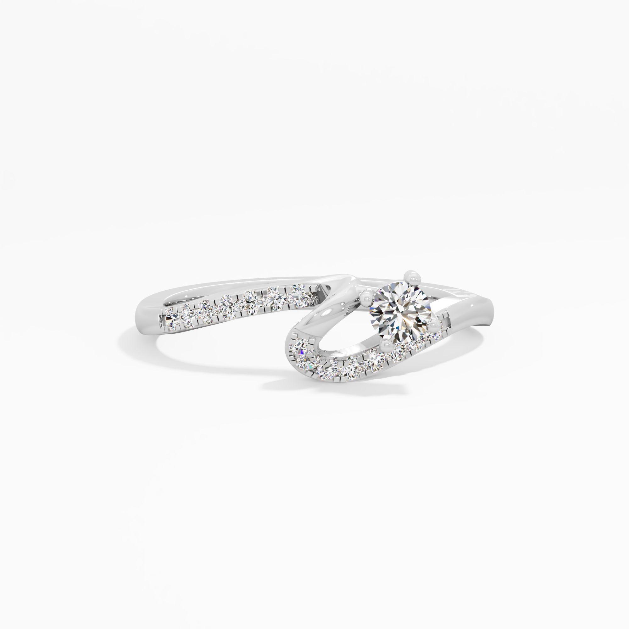 The Asymmetric Arc Diamond Ring