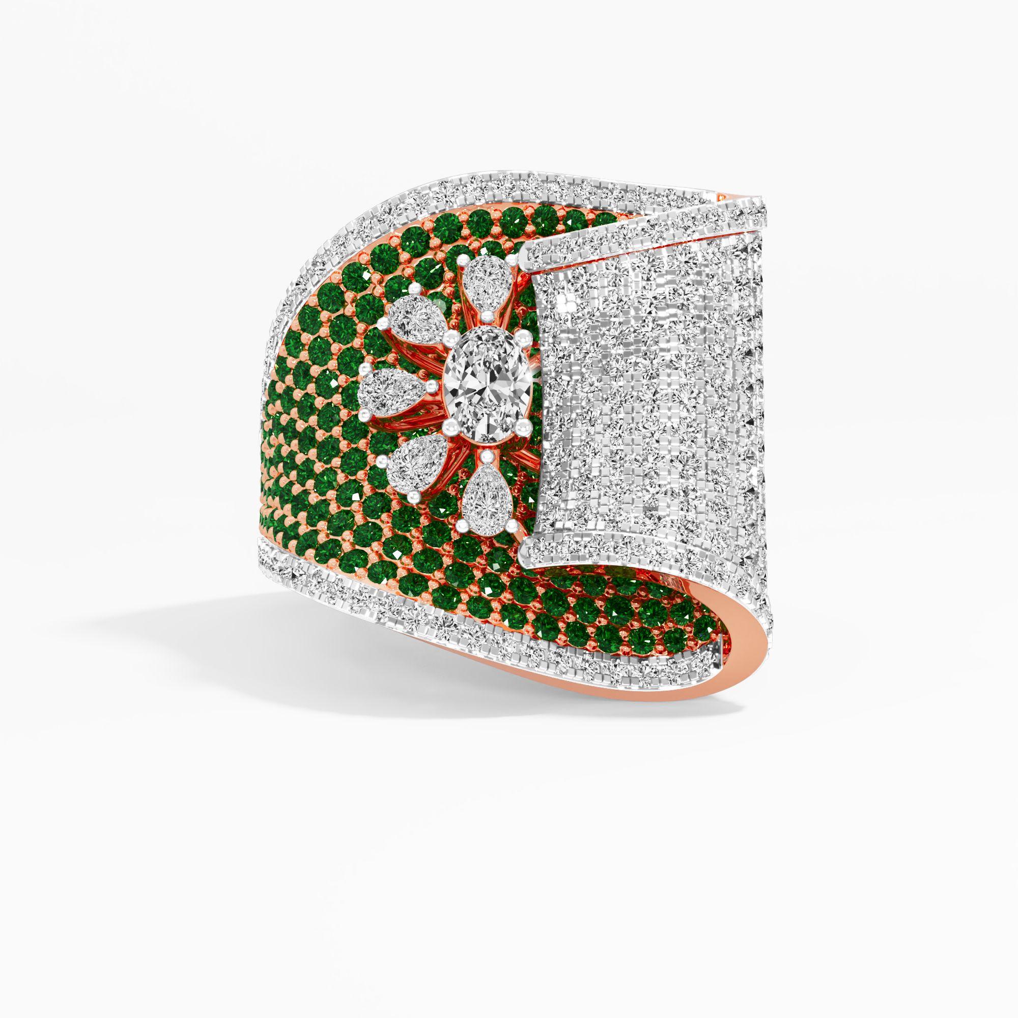 Whispering Bloom Cocktail Ring