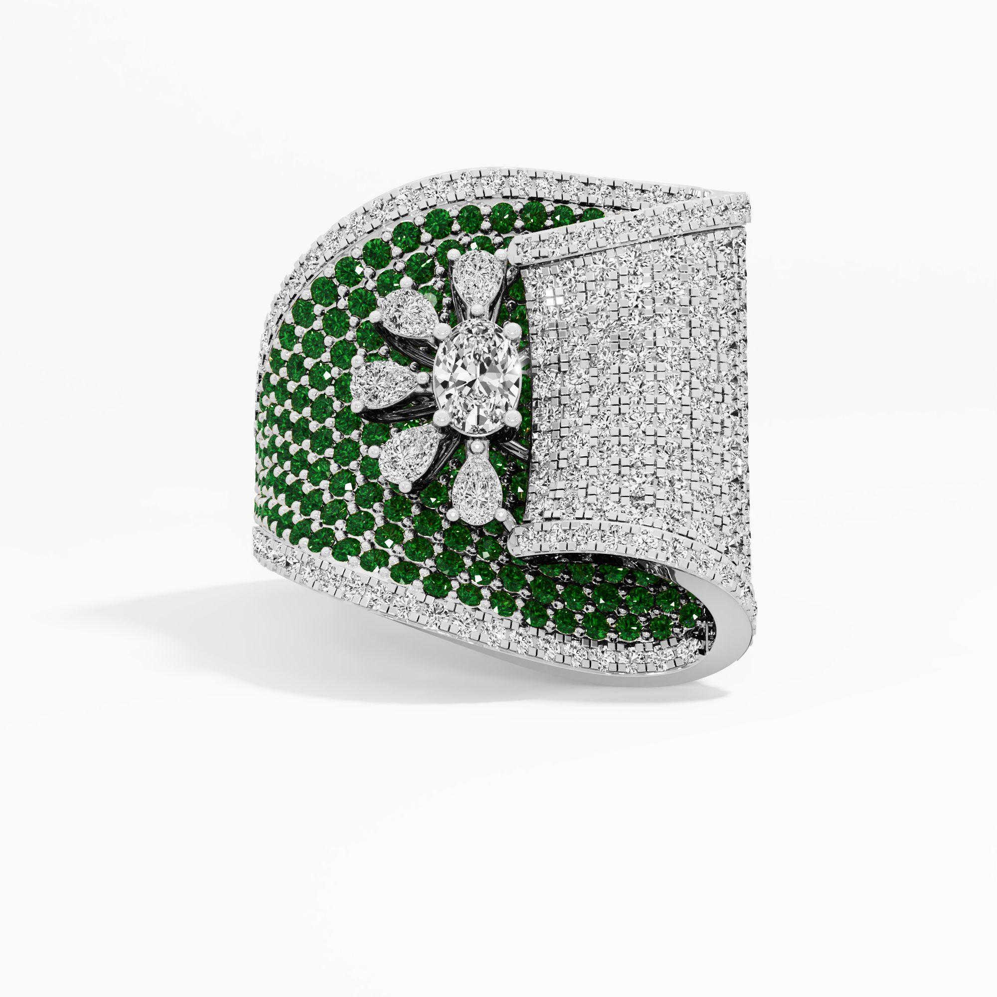 Whispering Bloom Cocktail Ring