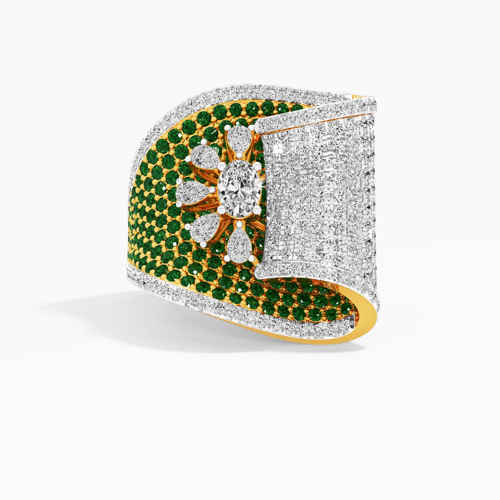 Whispering Bloom Cocktail Ring