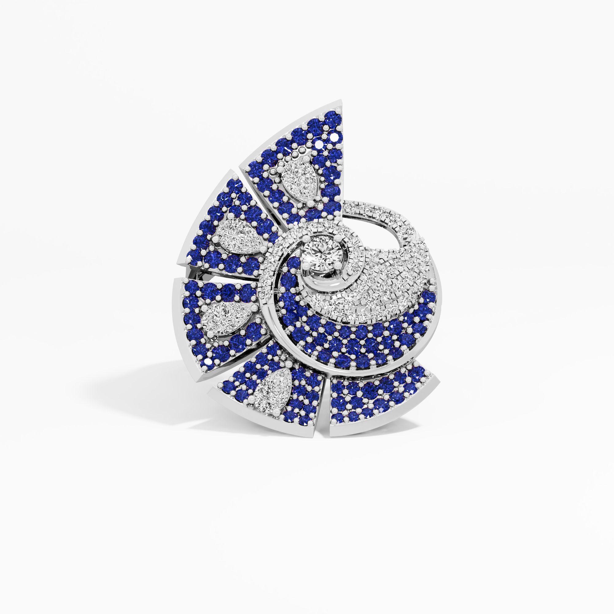 Midnight Galaxy Cocktail Ring