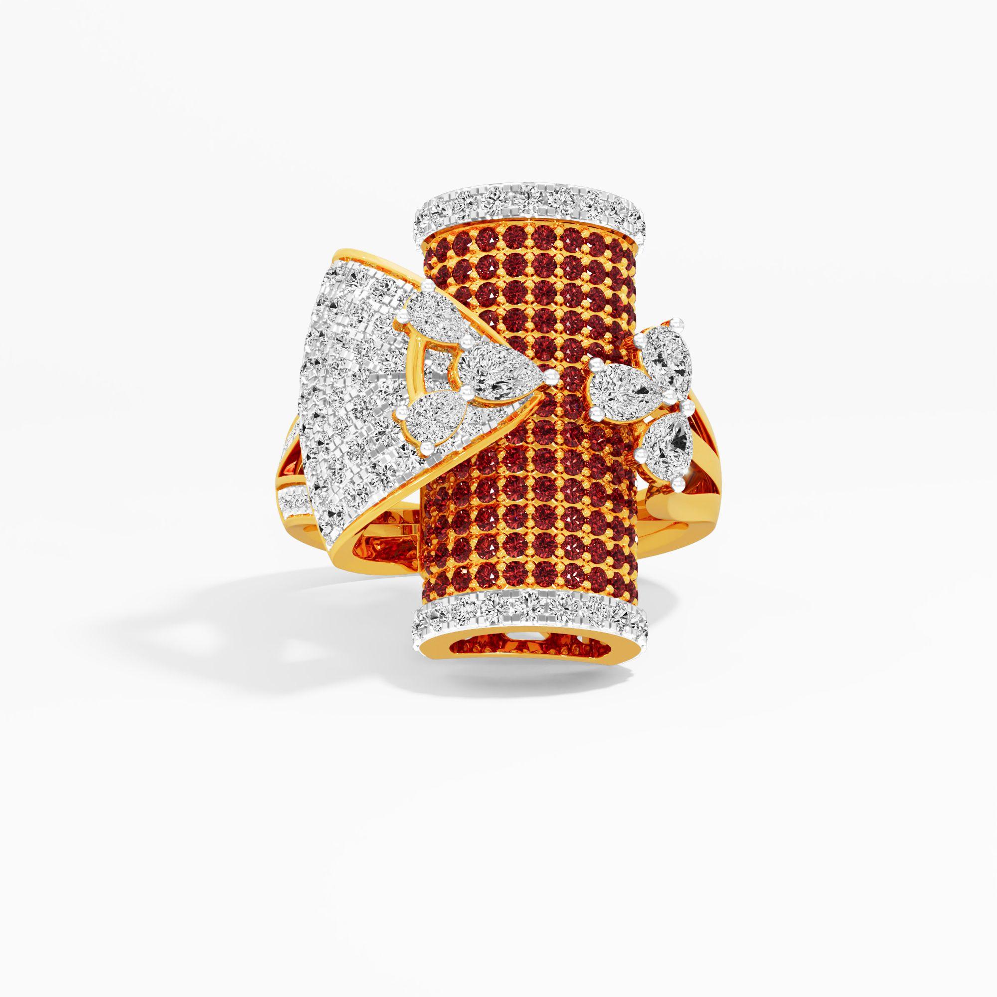 Galactic Arch Cocktail Ring