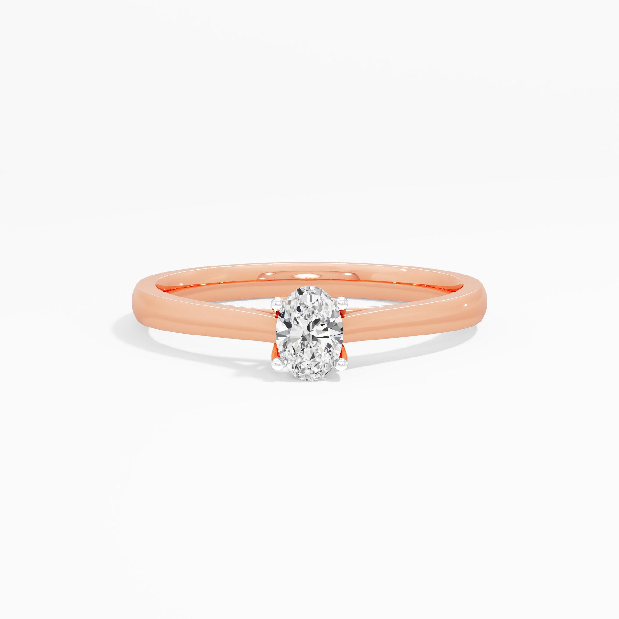 Radiant Oval Solitaire Ring