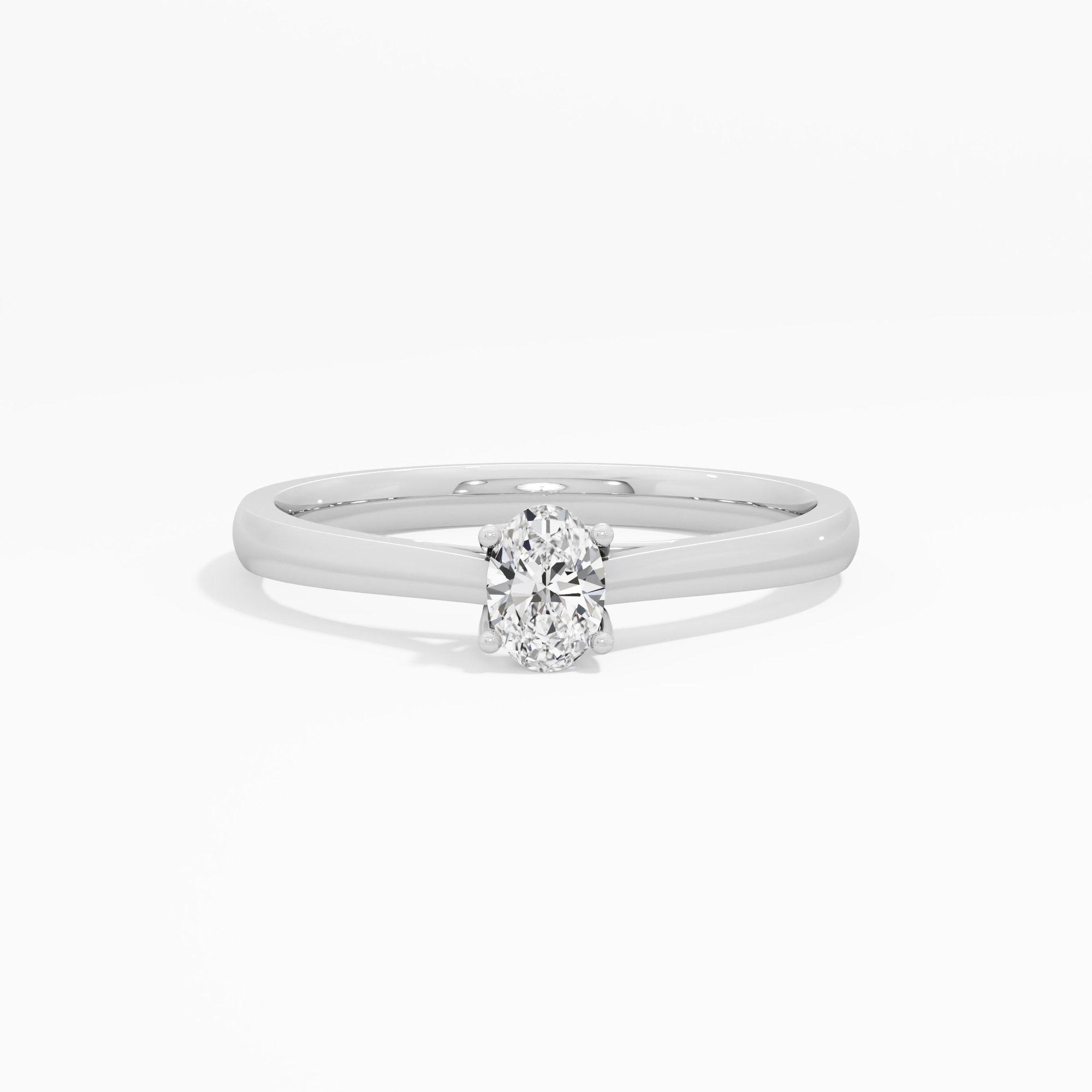 Radiant Oval Solitaire Ring