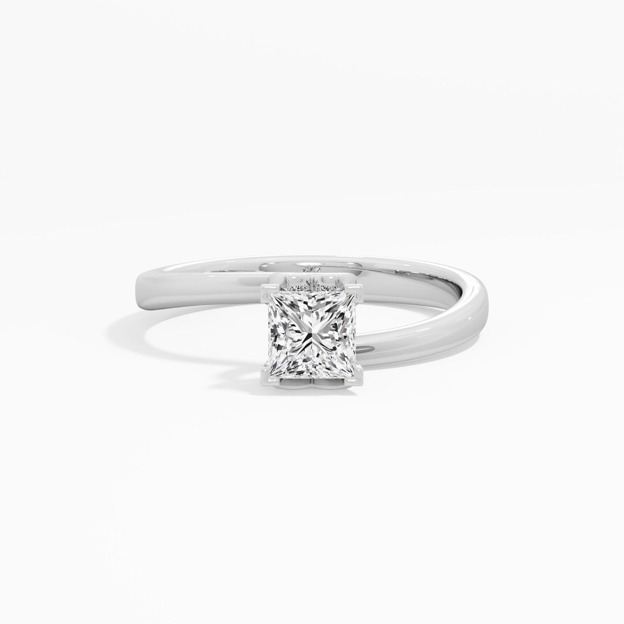Serene Princess Solitaire Ring