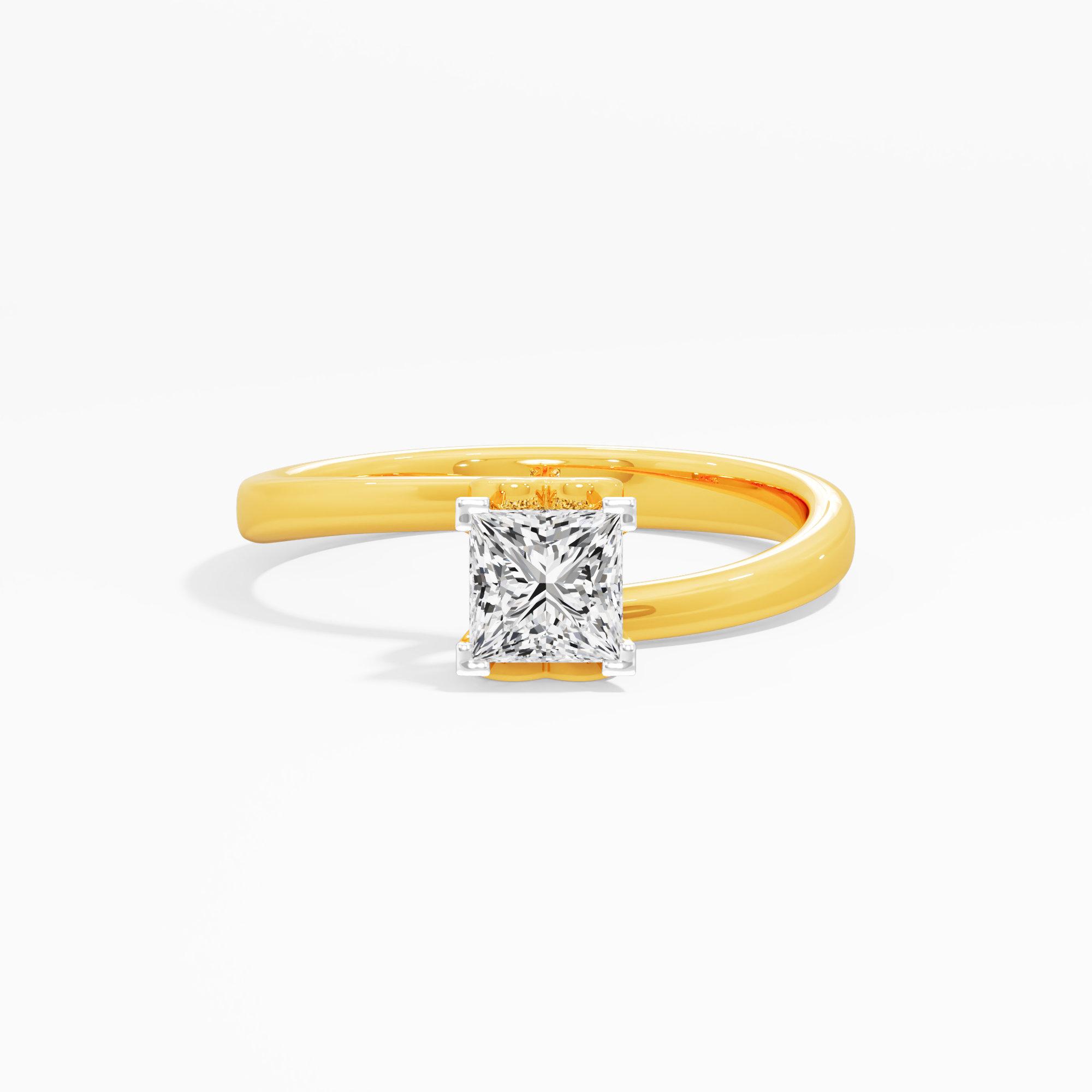 Serene Princess Solitaire Ring