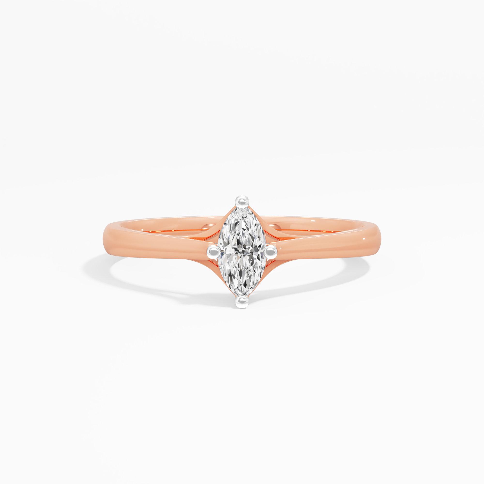 Timeless Marquise Solitaire Diamond Ring