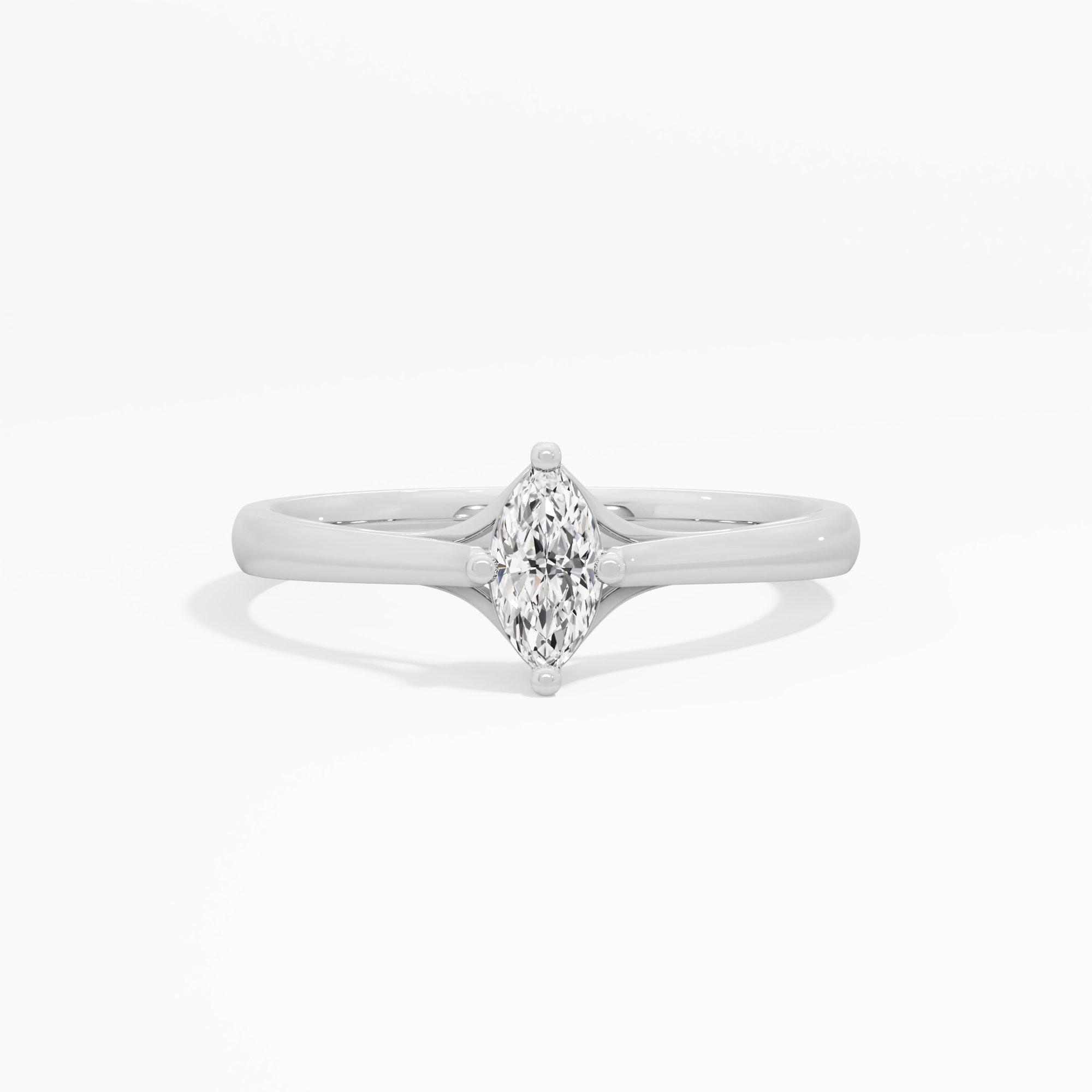 Timeless Marquise Solitaire Diamond Ring