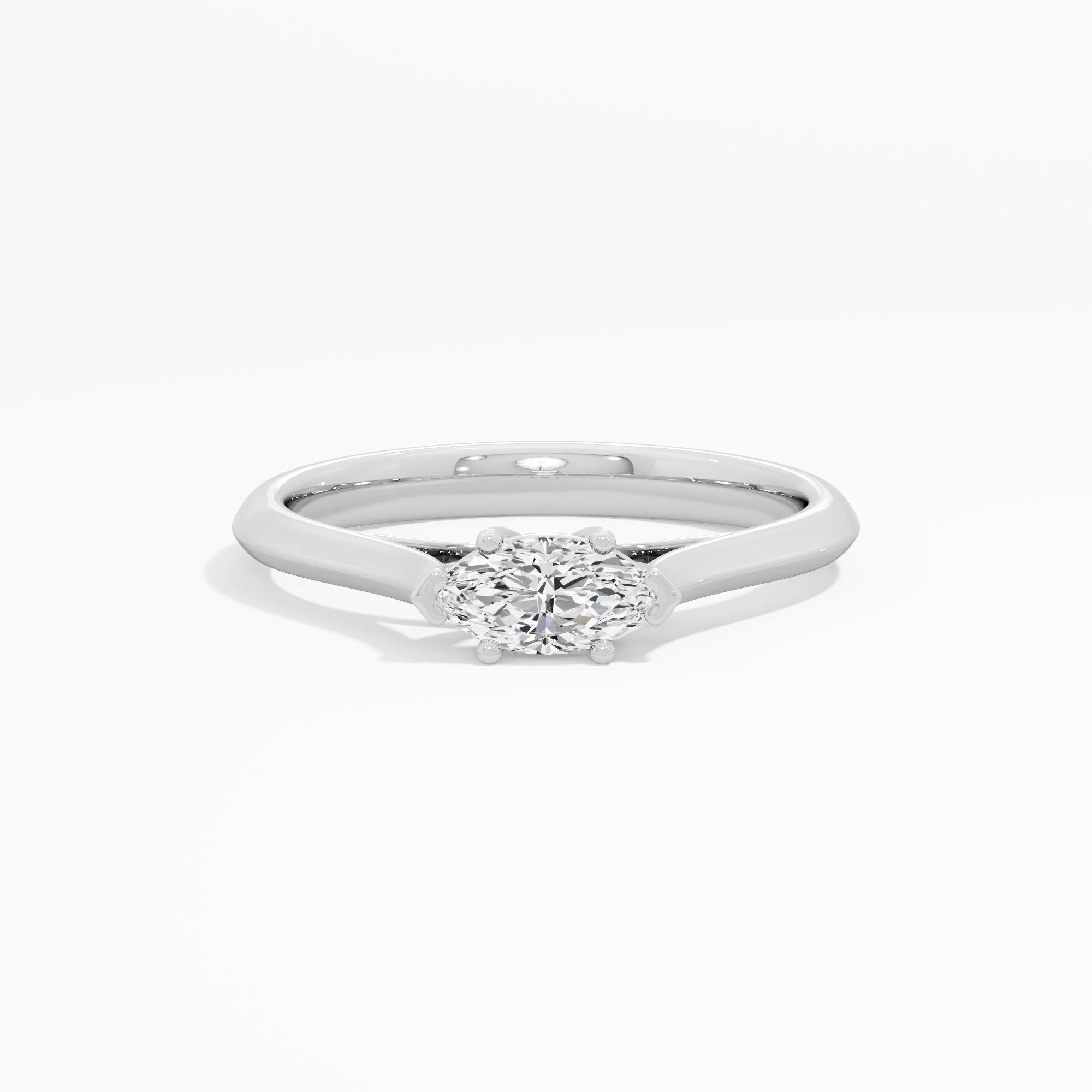 Elegant Marquise Solitaire Ring