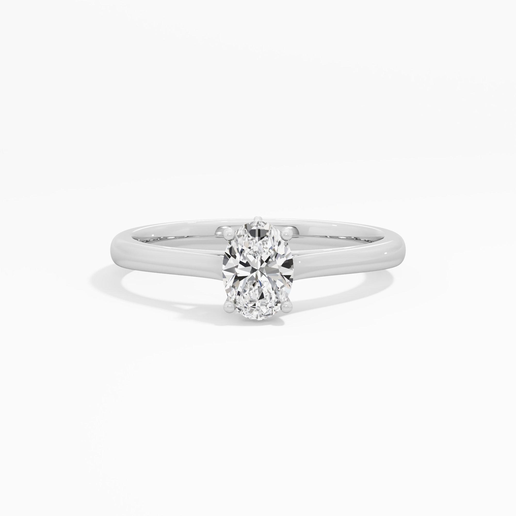 Classic Oval Solitaire Ring
