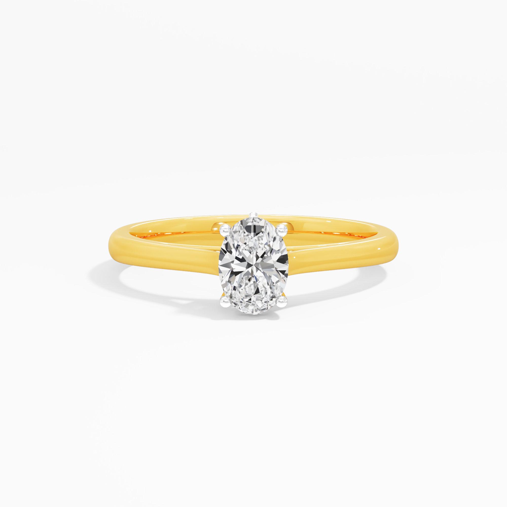 Classic Oval Solitaire Ring