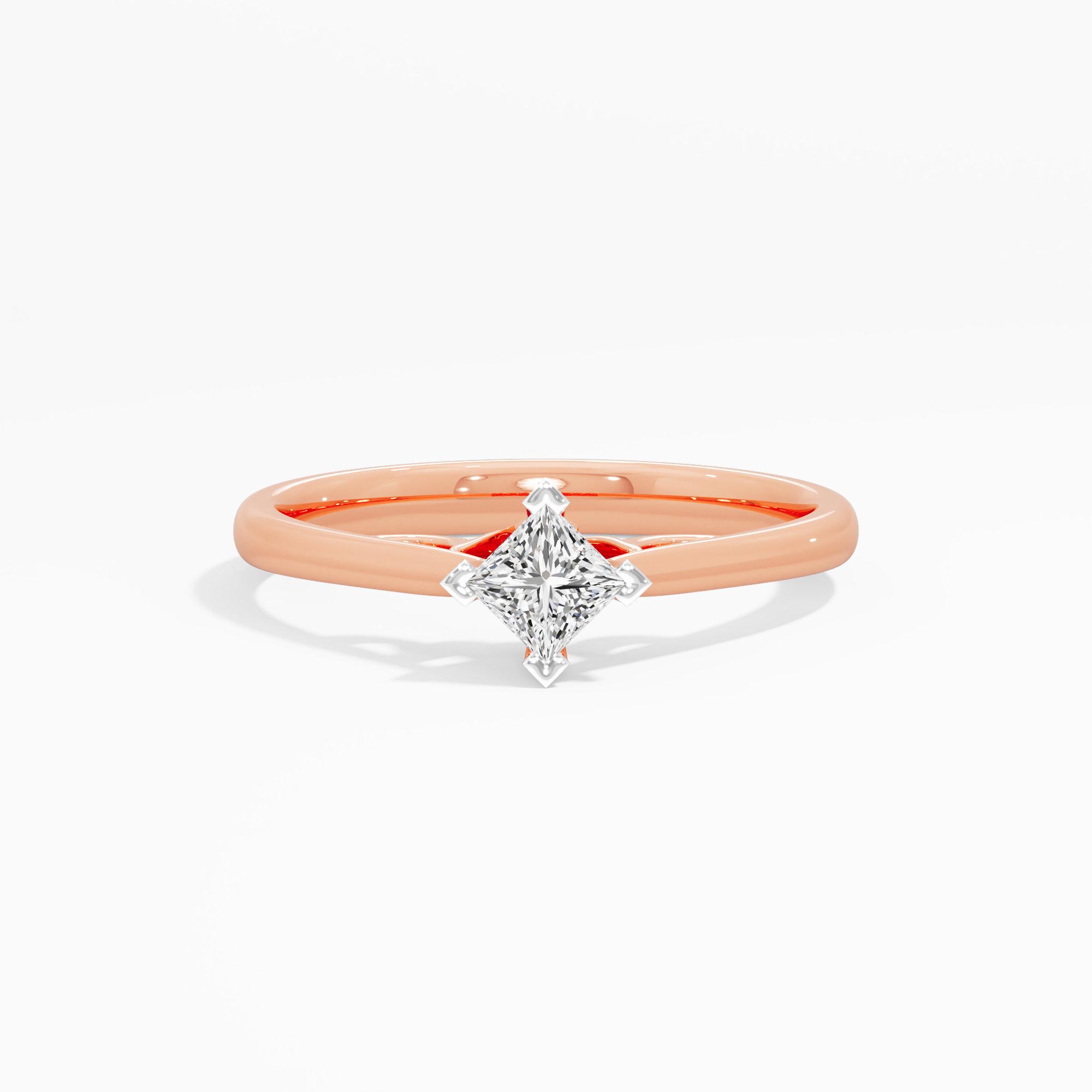 Radiant Princess Solitaire Ring