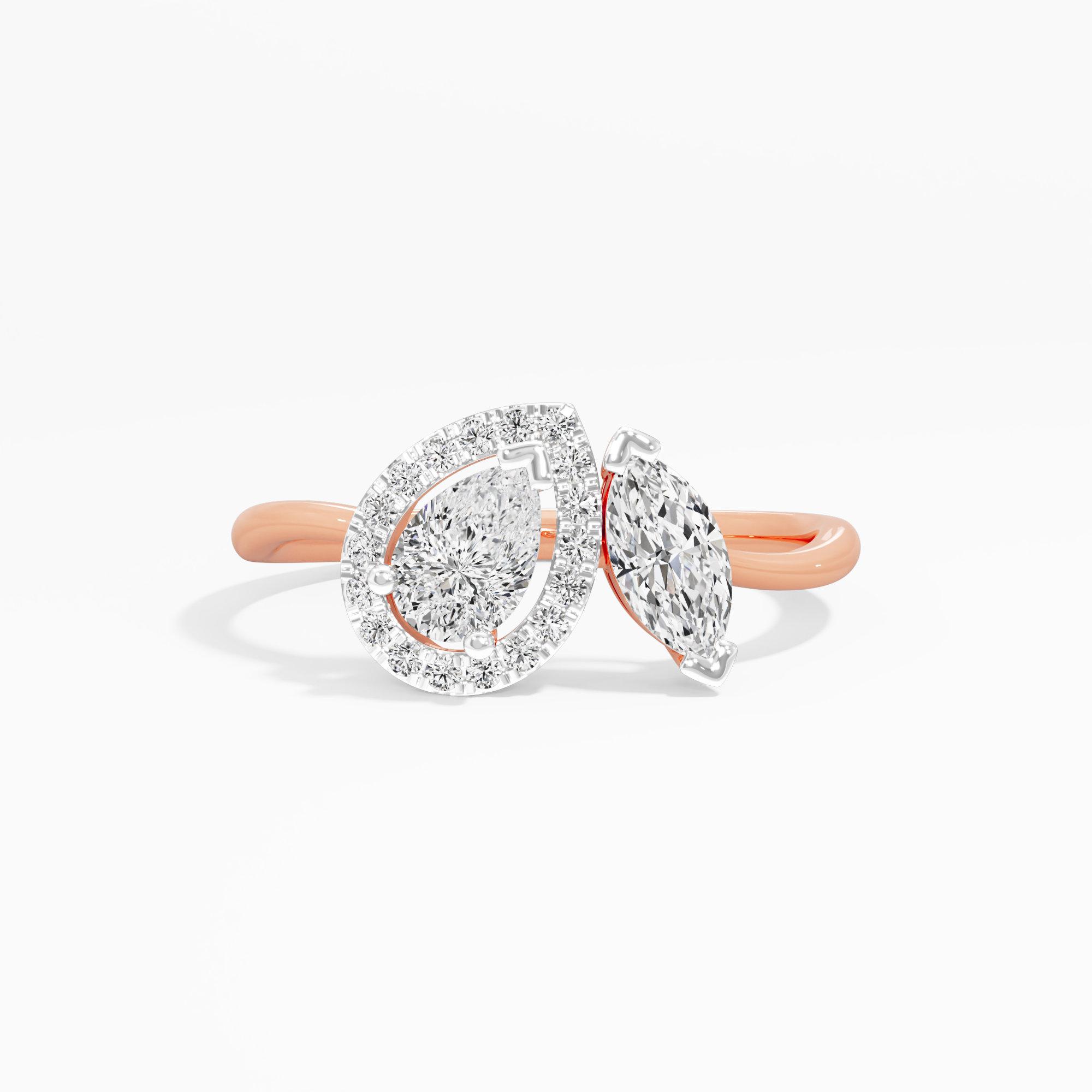 Golden Whisper Diamond Ring