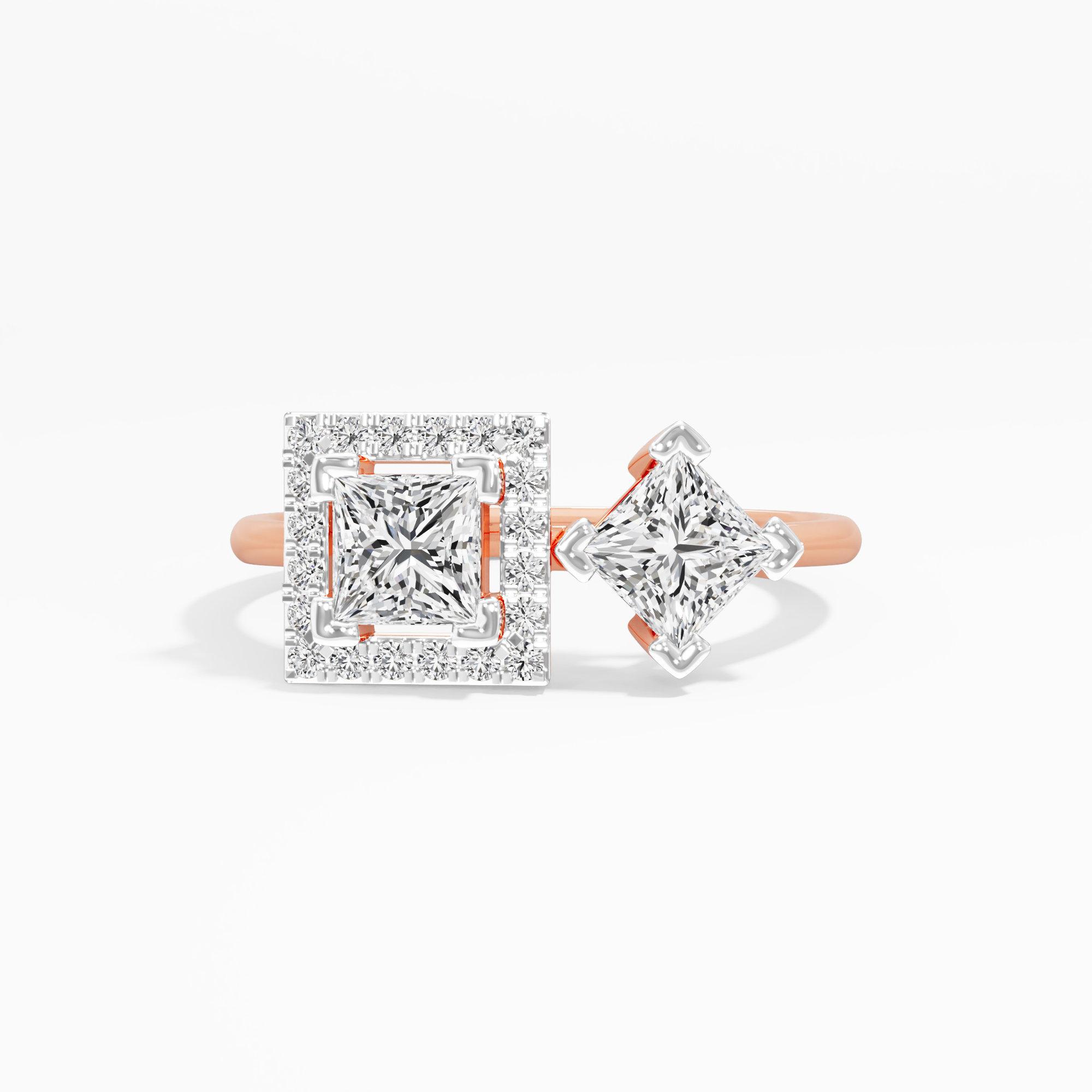 Square Radiance Diamond Ring