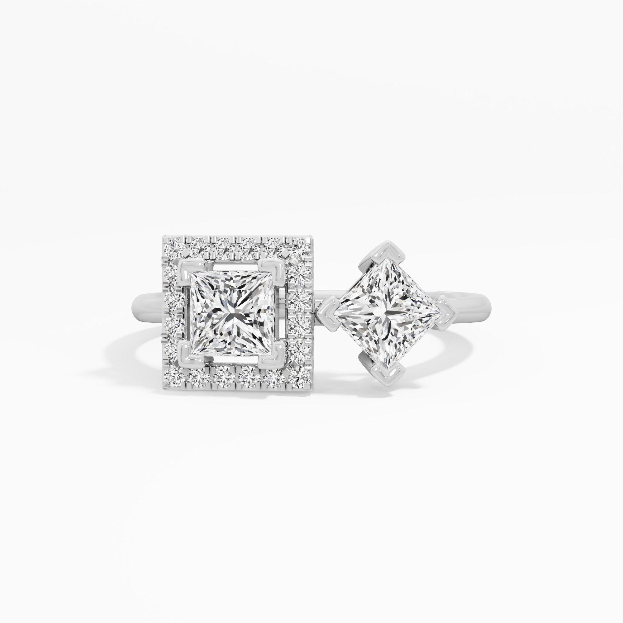 Square Radiance Diamond Ring