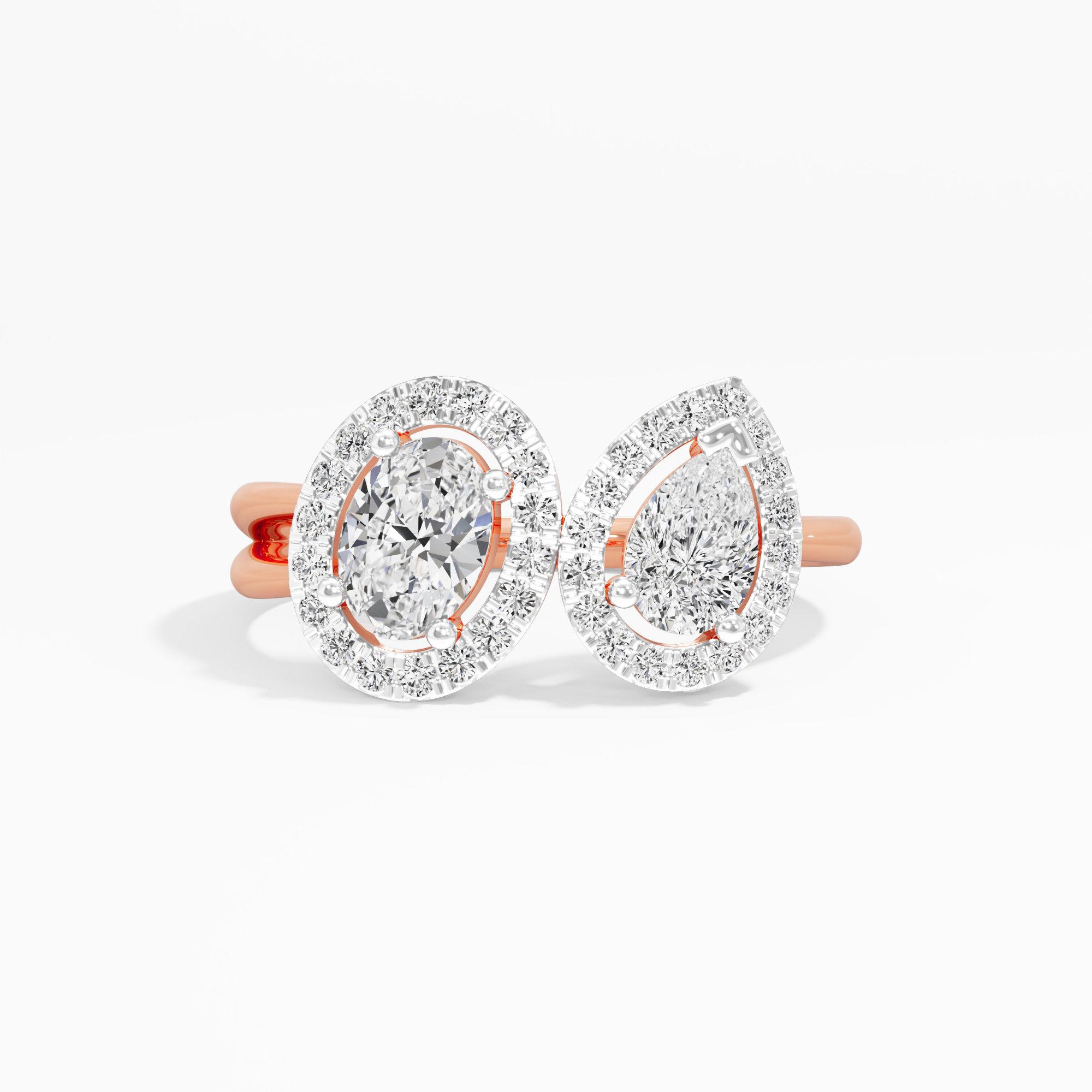 Linked Luster Diamond Ring