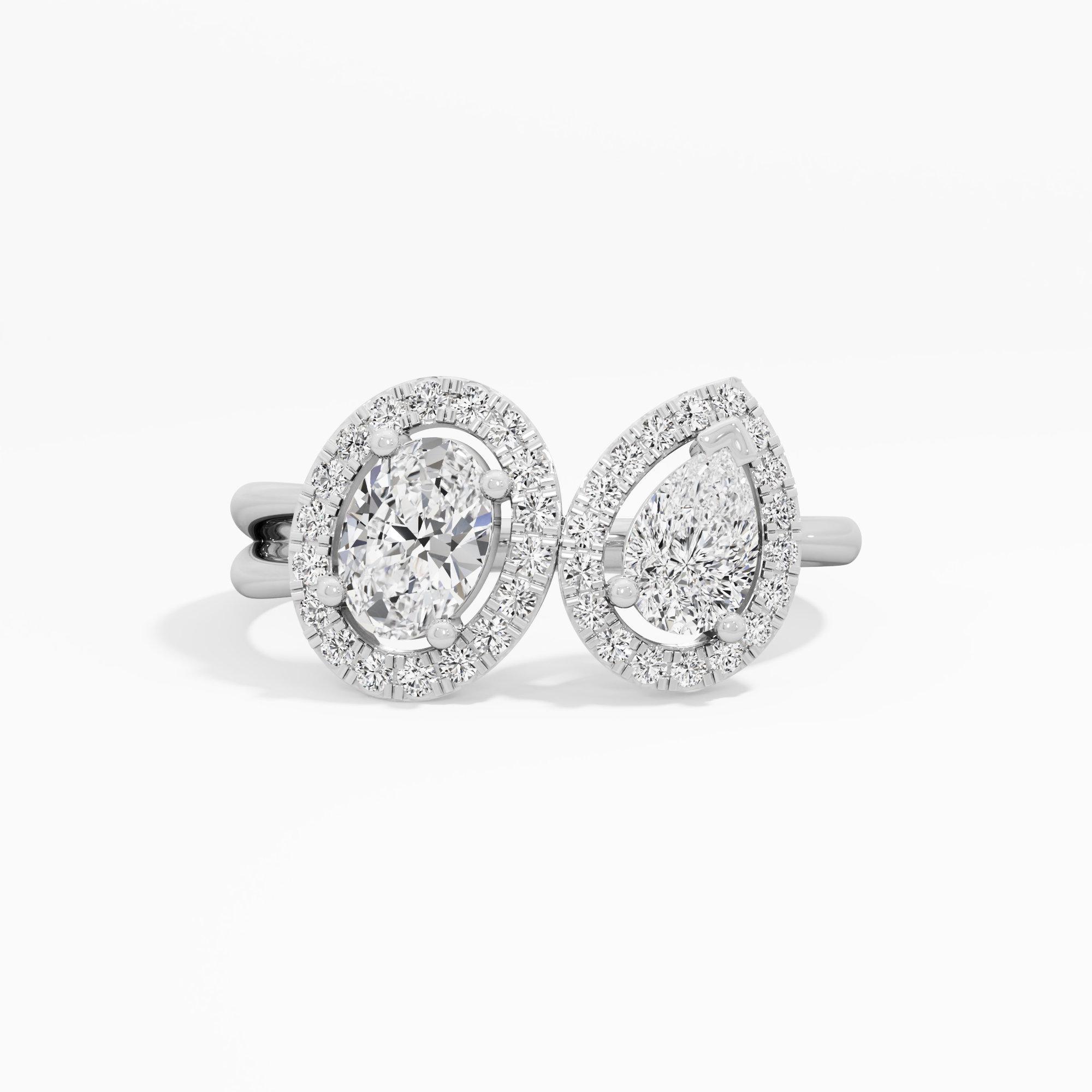 Linked Luster Diamond Ring