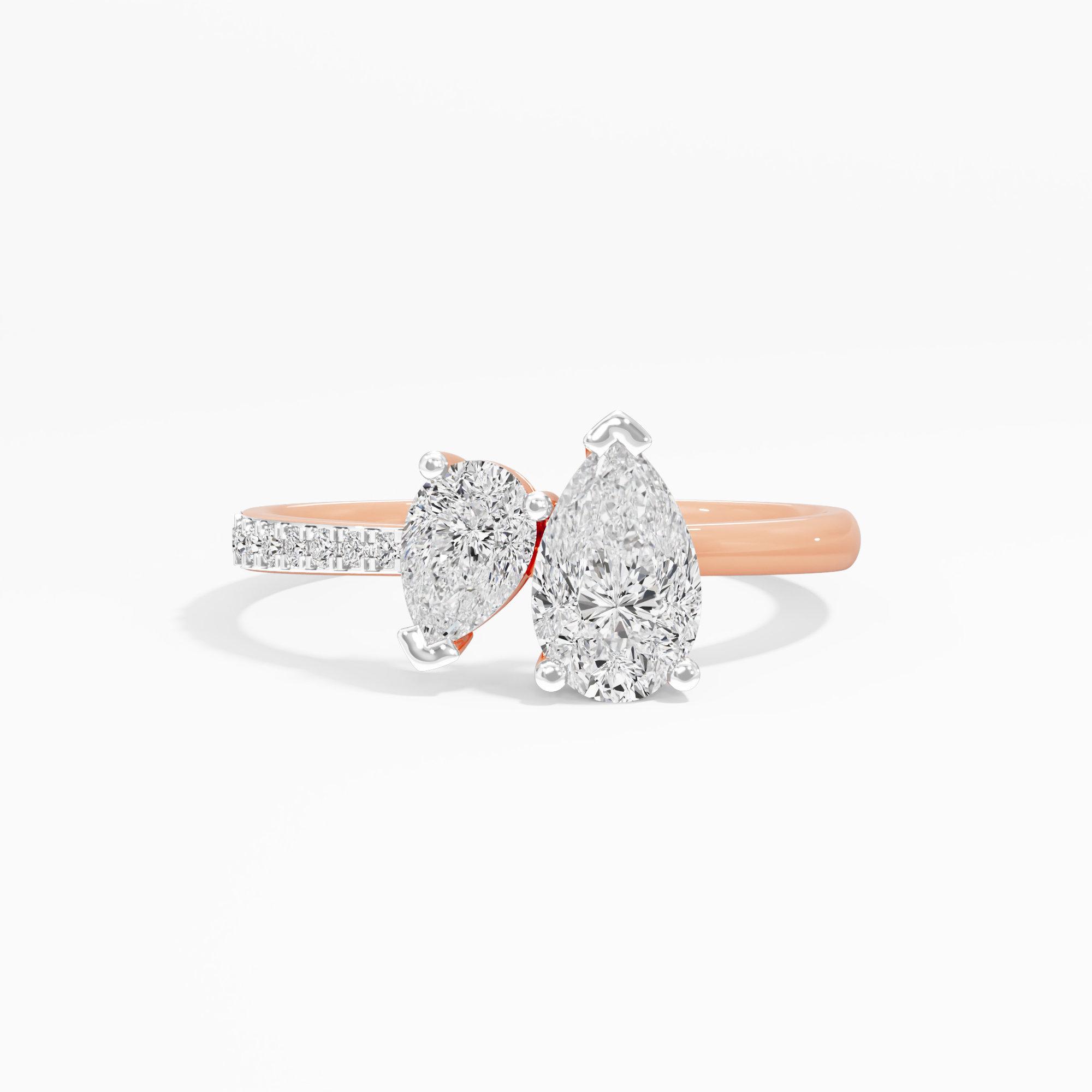 Dewdrop Duo Diamond Ring