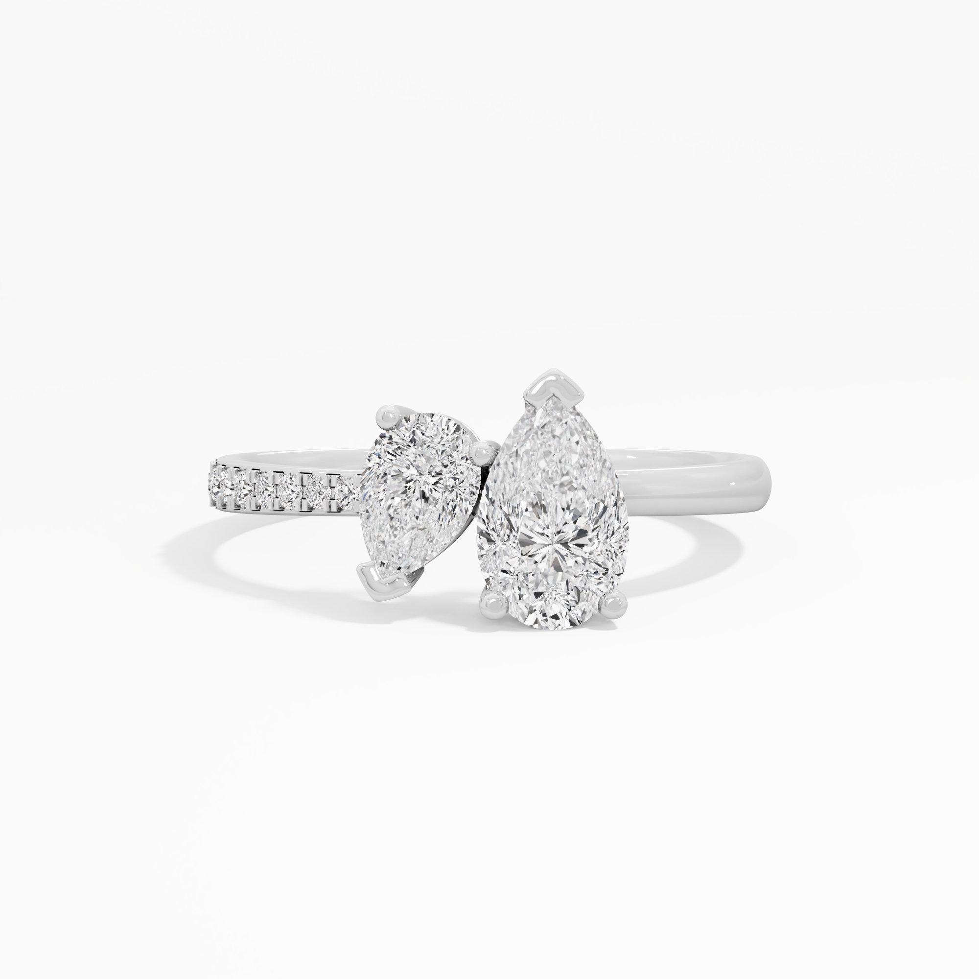 Dewdrop Duo Diamond Ring