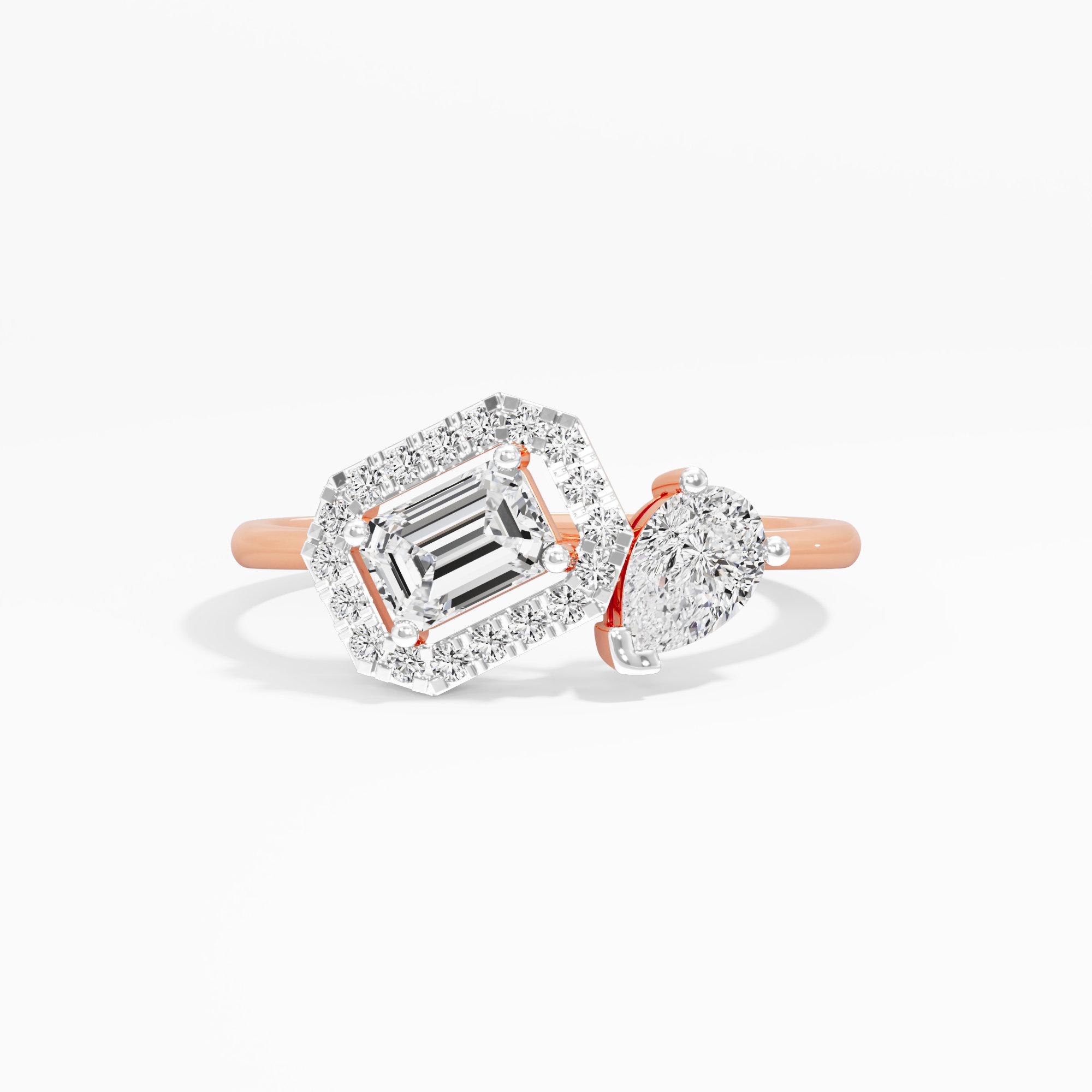 Gleaming Trinity Diamond Ring