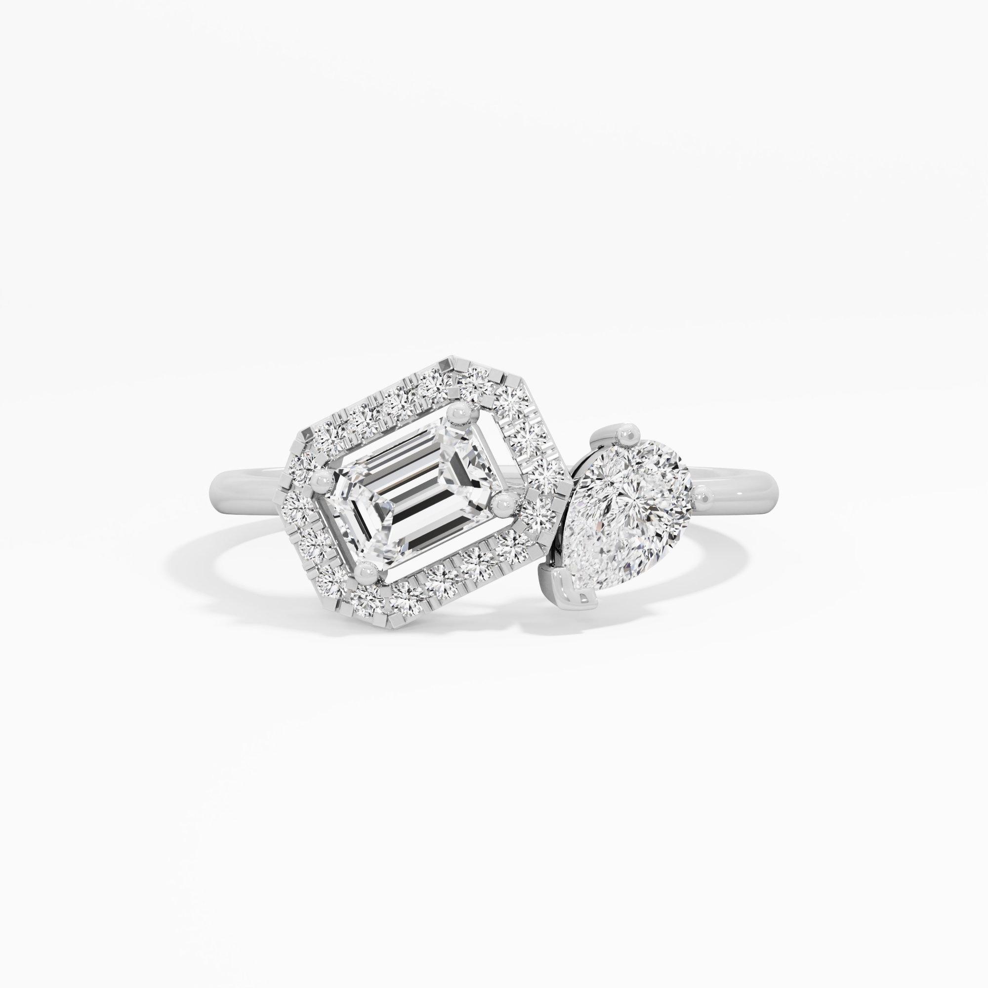 Gleaming Trinity Diamond Ring