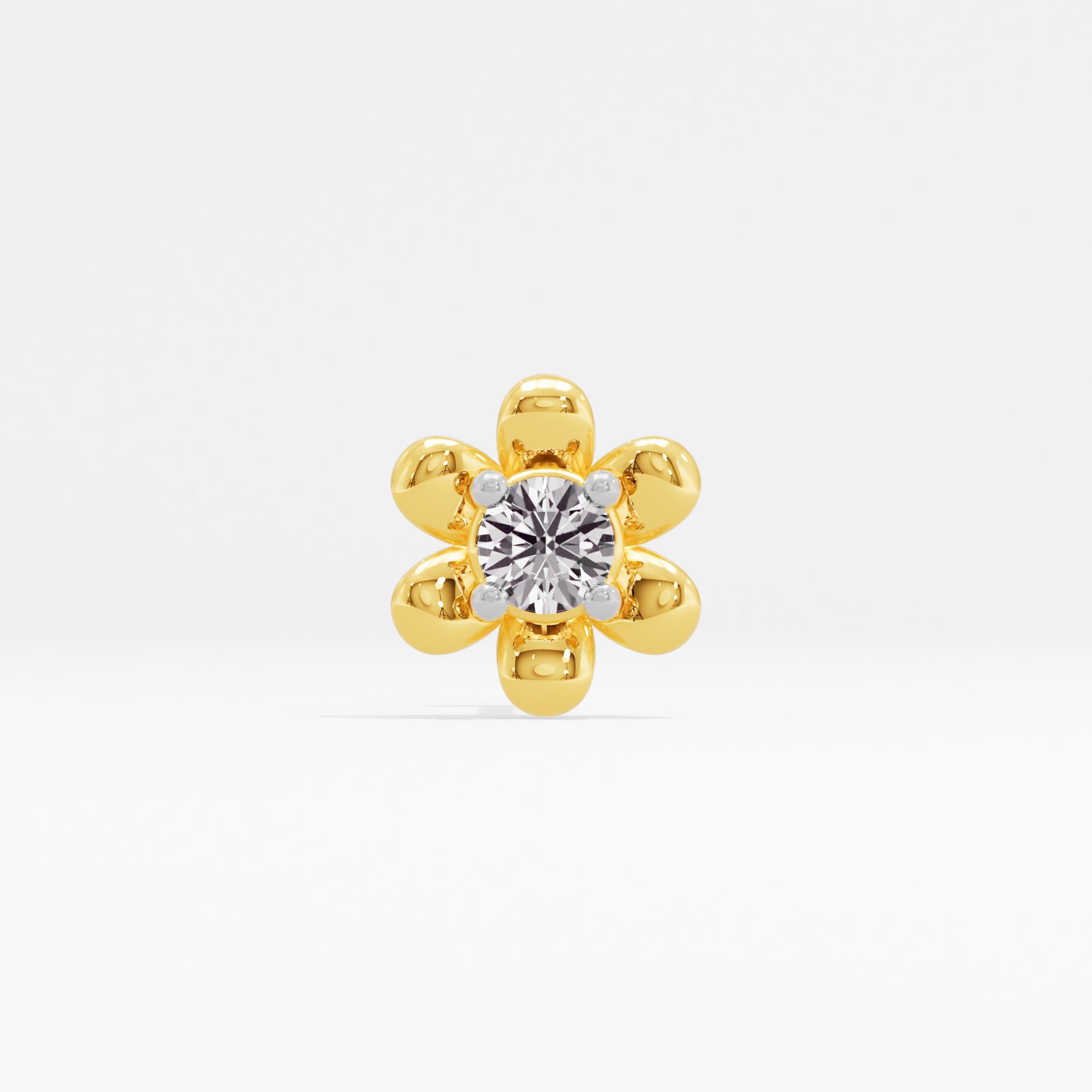 Love Expressed Solitaire Nose Pin