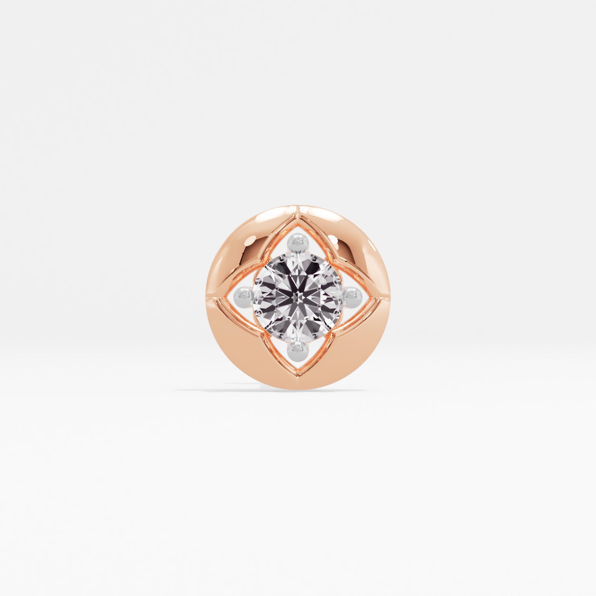 Radiating Appeal Solitaire Nose Pin