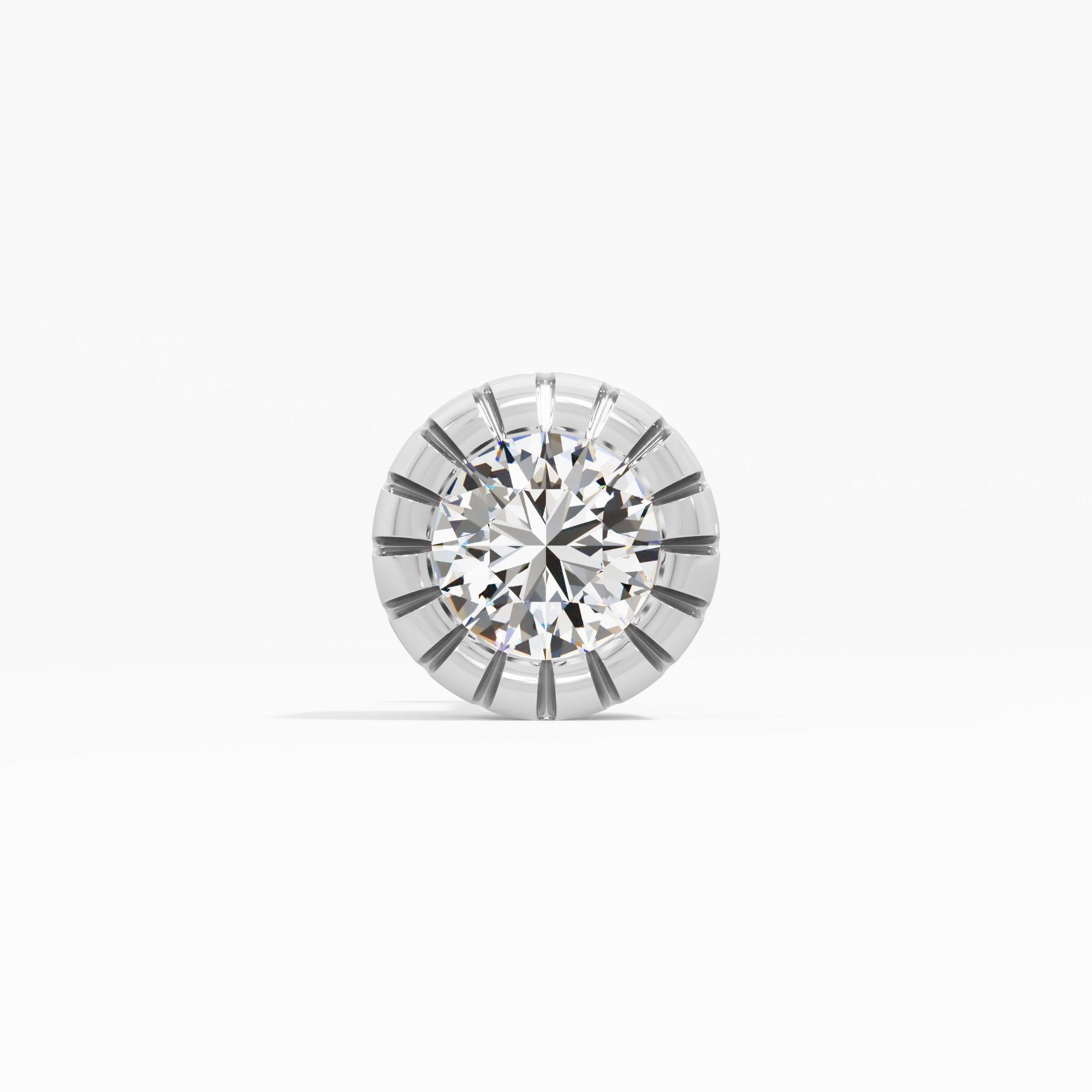 Serrated Bezel Solitaire Nosepin