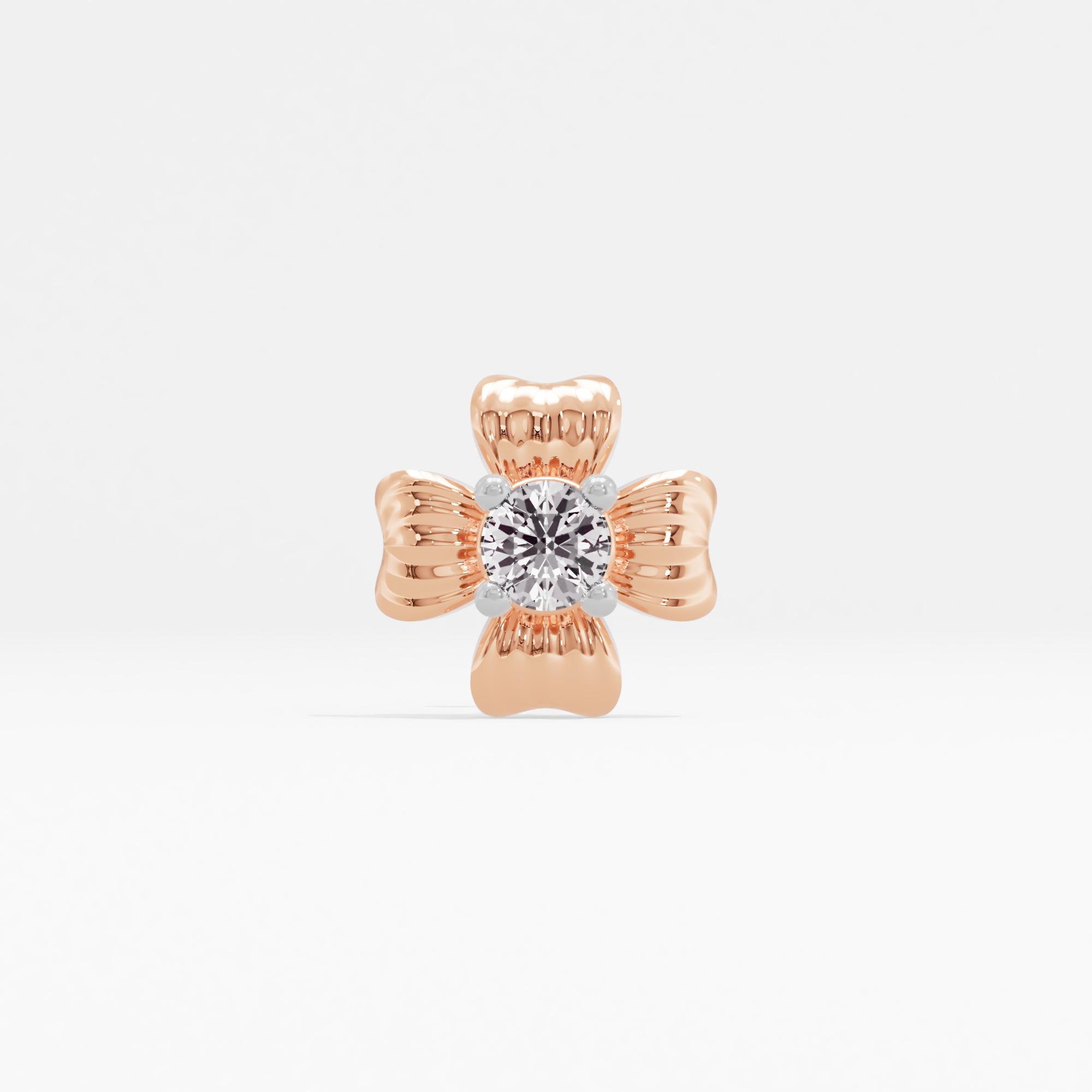Classic Touch Solitaire Nose Pin