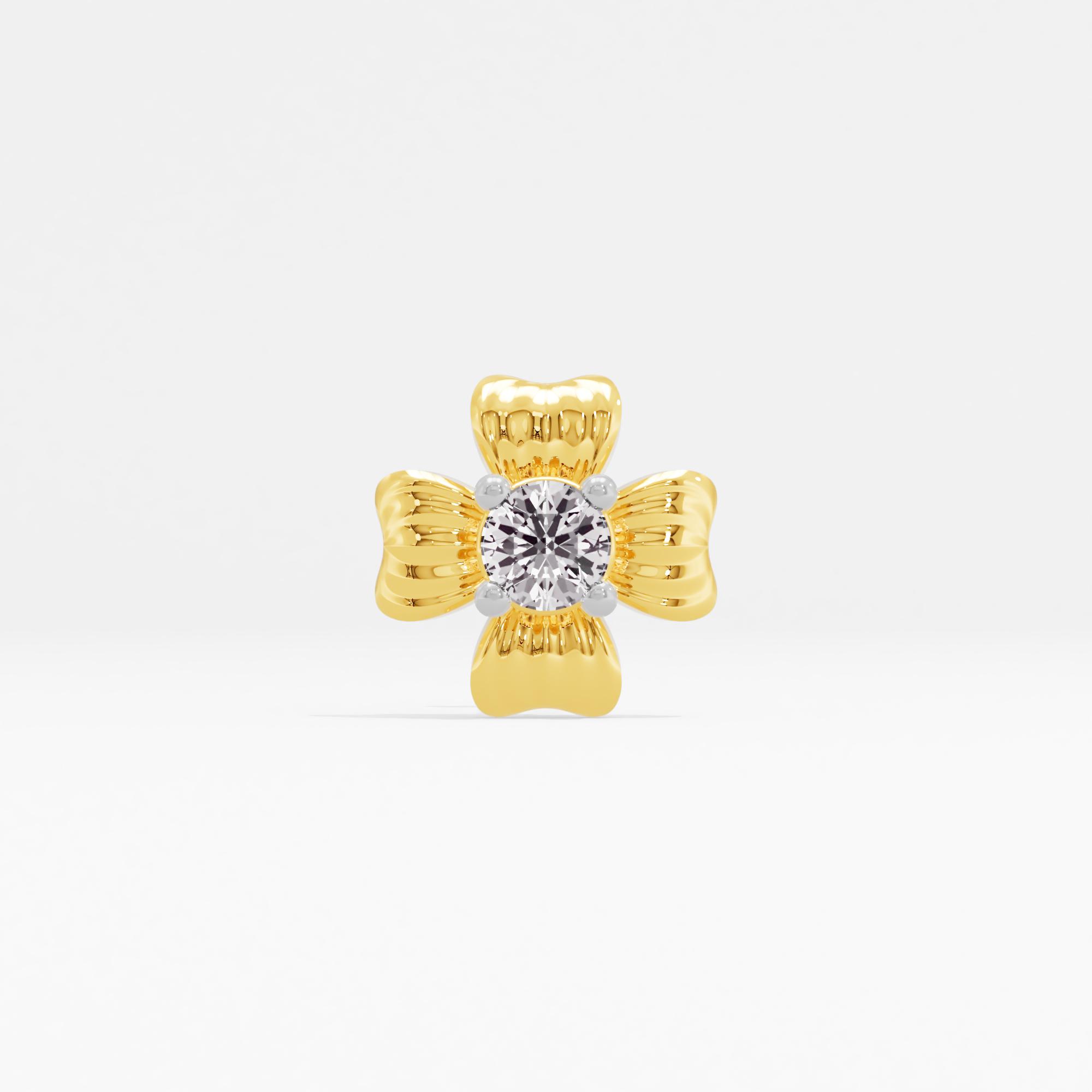 Classic Touch Solitaire Nose Pin