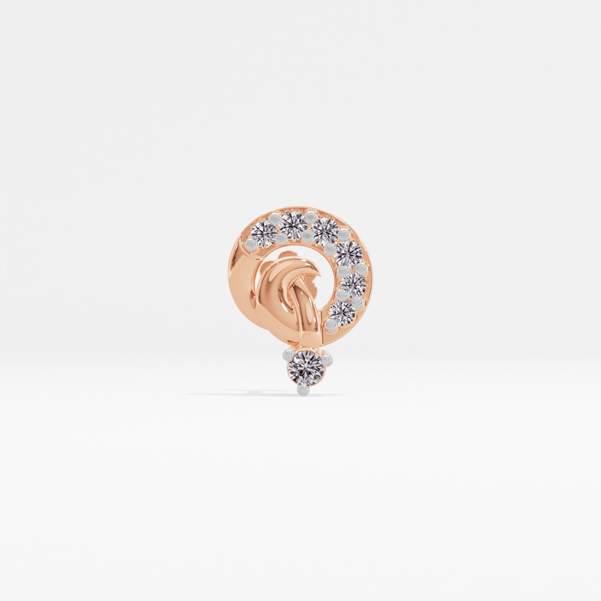 Ethereal Vibe Solitaire Nose Pin