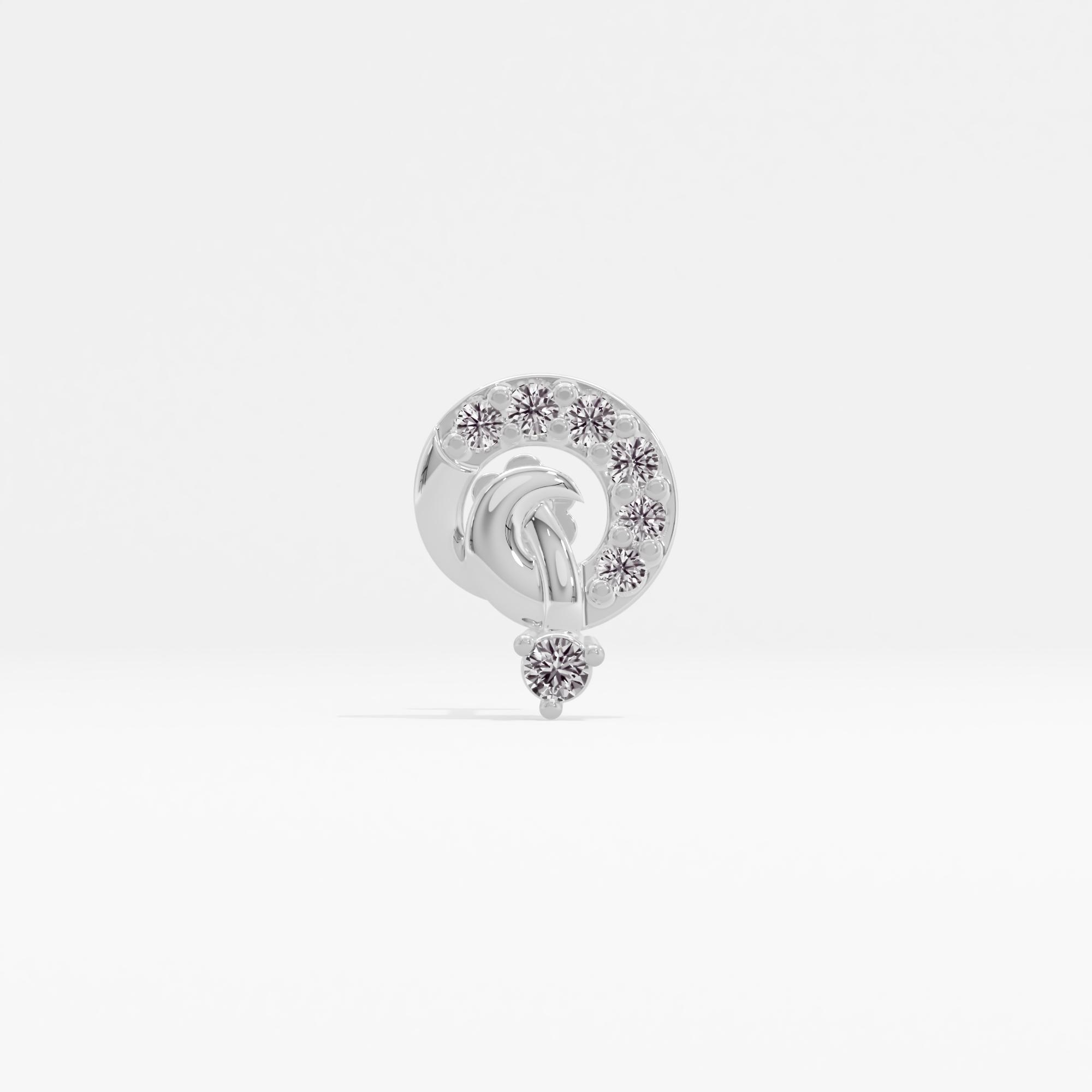 Ethereal Vibe Solitaire Nose Pin