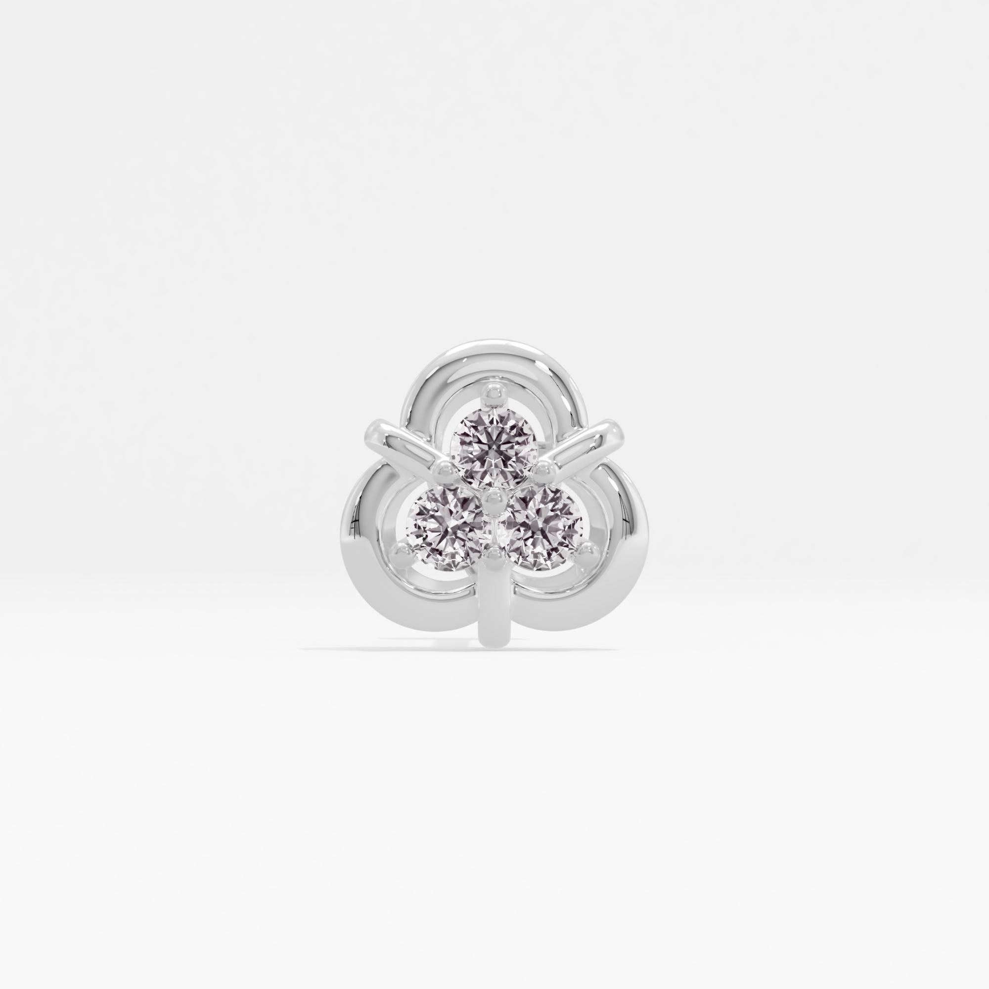 Heritage Galore 3 Stone Cluster Nose Pin