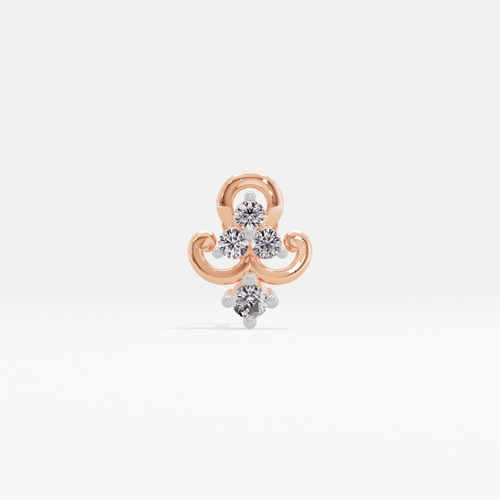 Charming Nature Cluster Nose Pin
