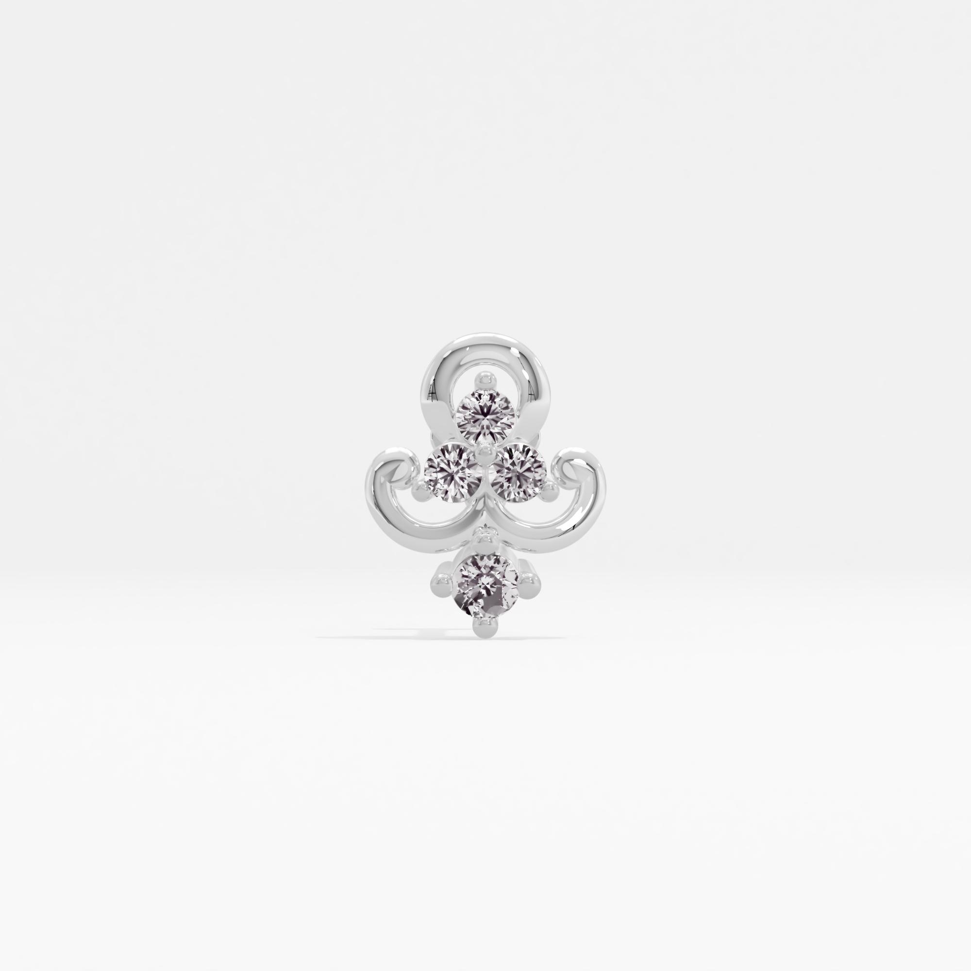 Charming Nature Cluster Nose Pin