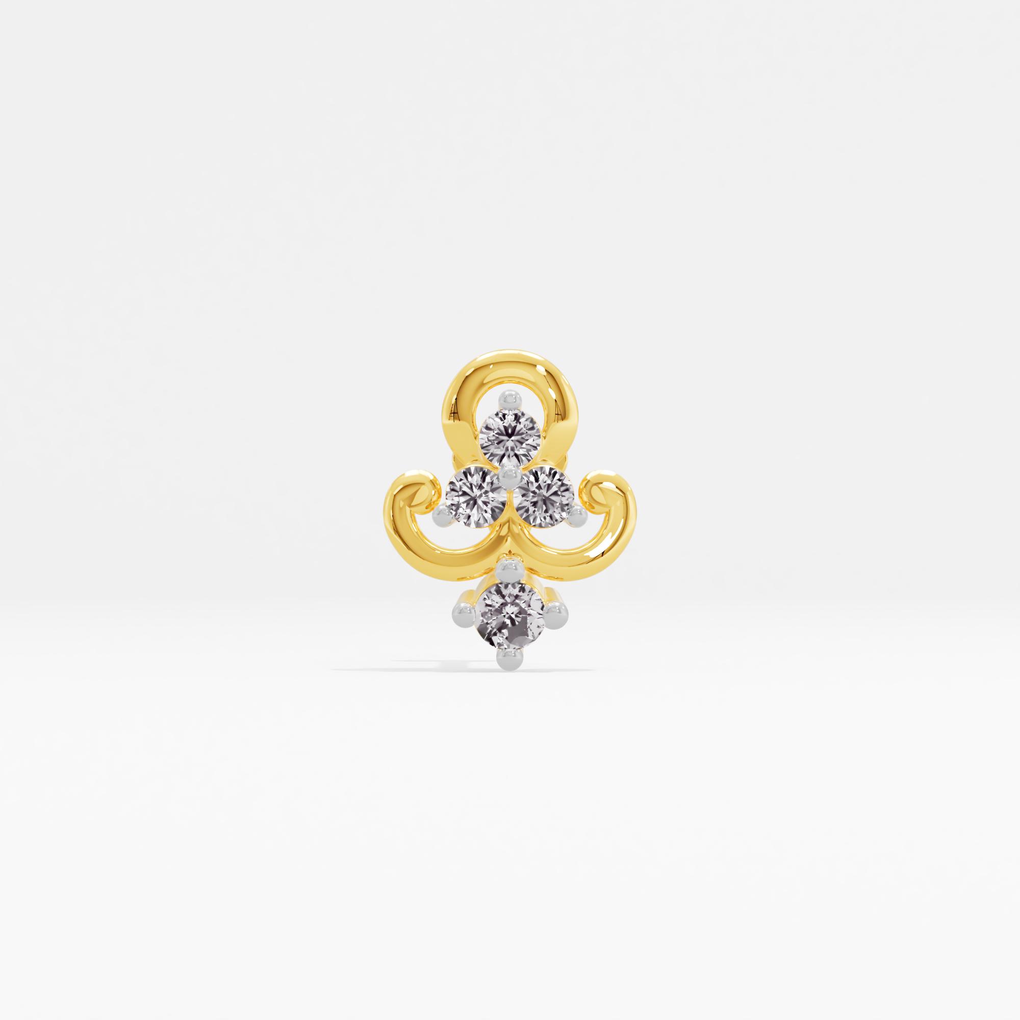 Charming Nature Cluster Nose Pin