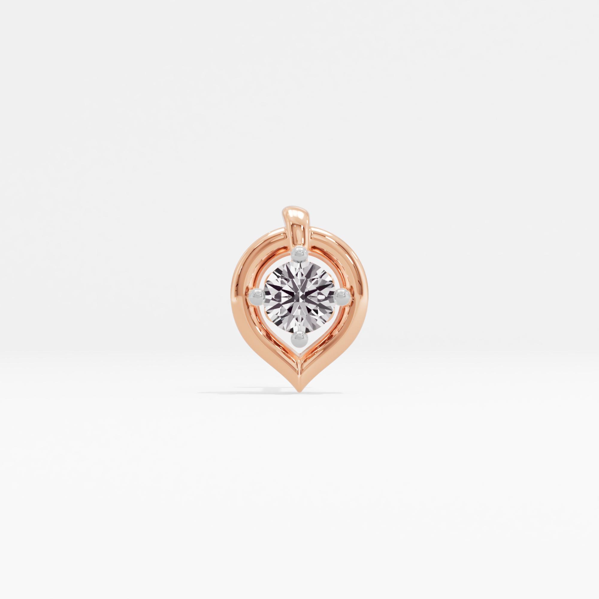Delicate Shimmer Solitaire Nose Pin