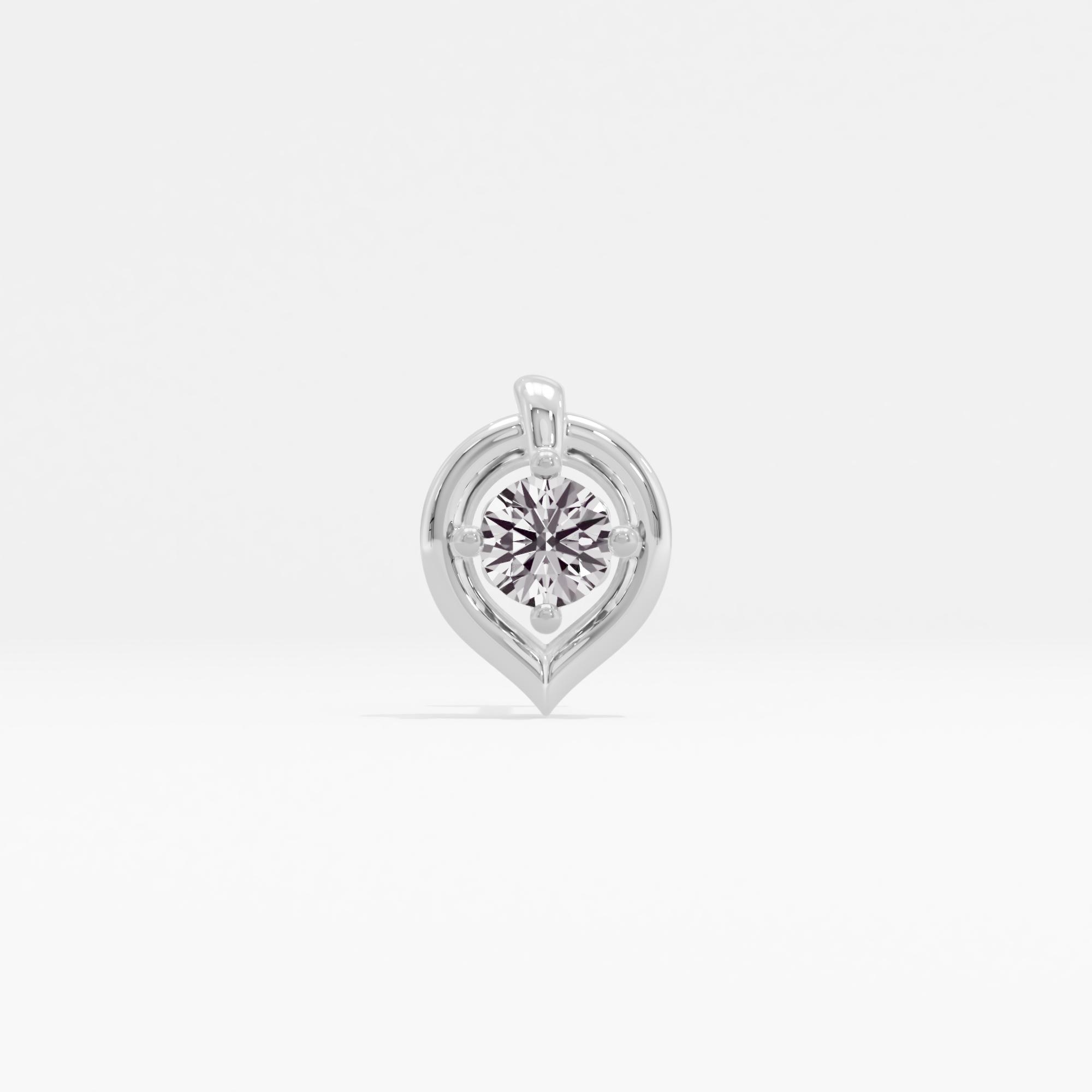 Delicate Shimmer Solitaire Nose Pin