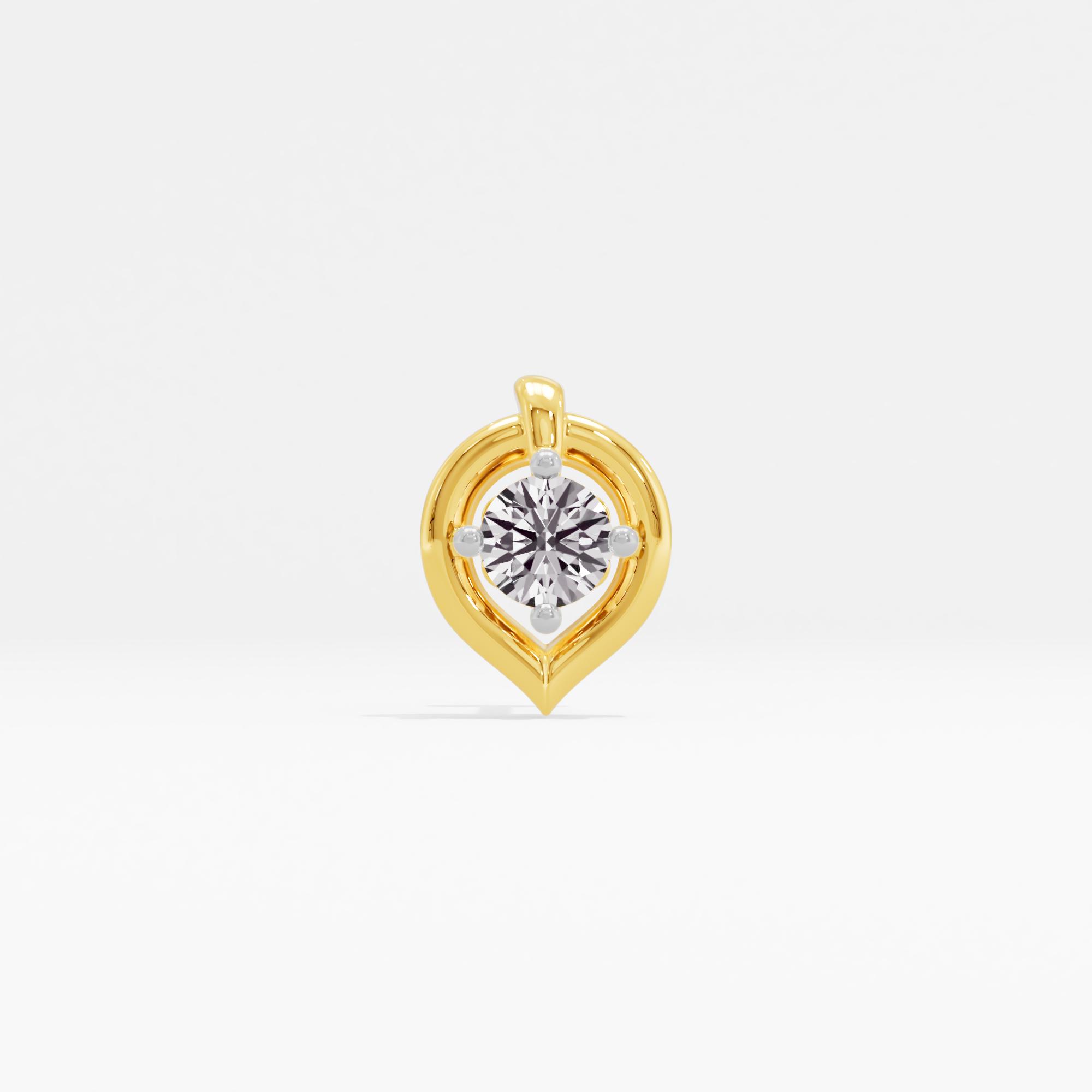 Delicate Shimmer Solitaire Nose Pin