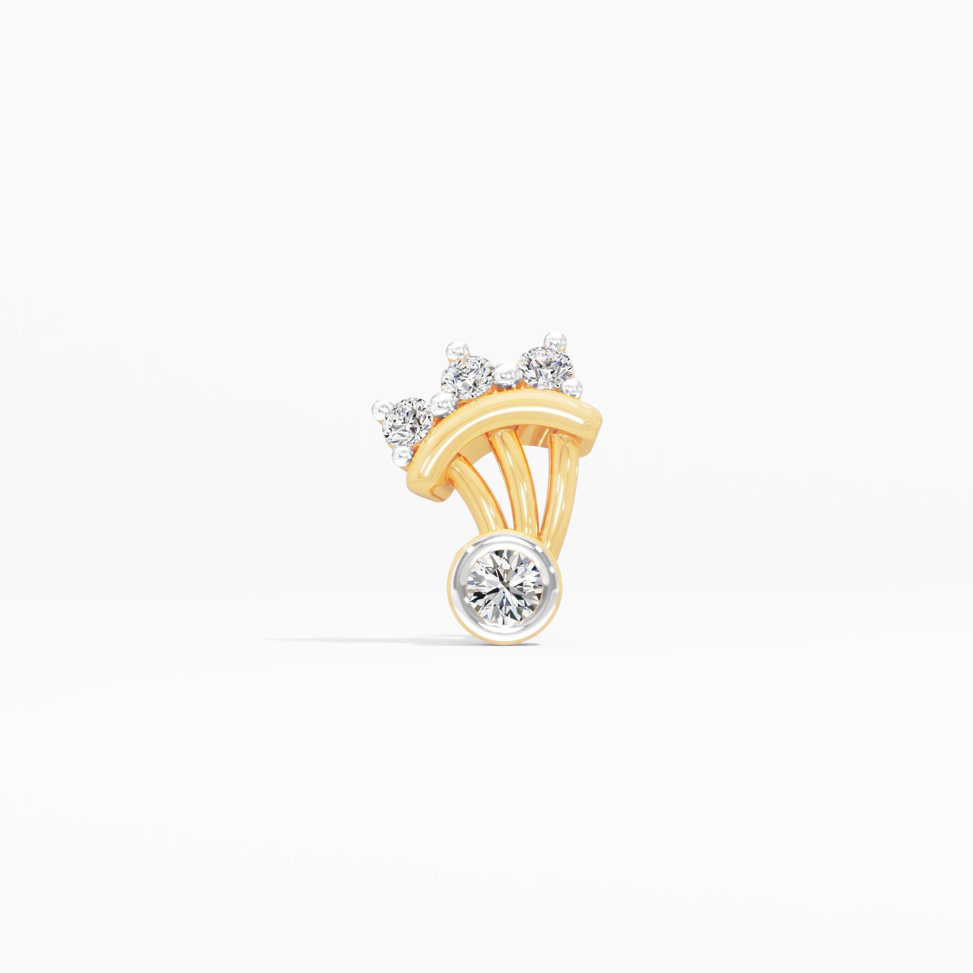 Royal Tiara Cluster Nosepin