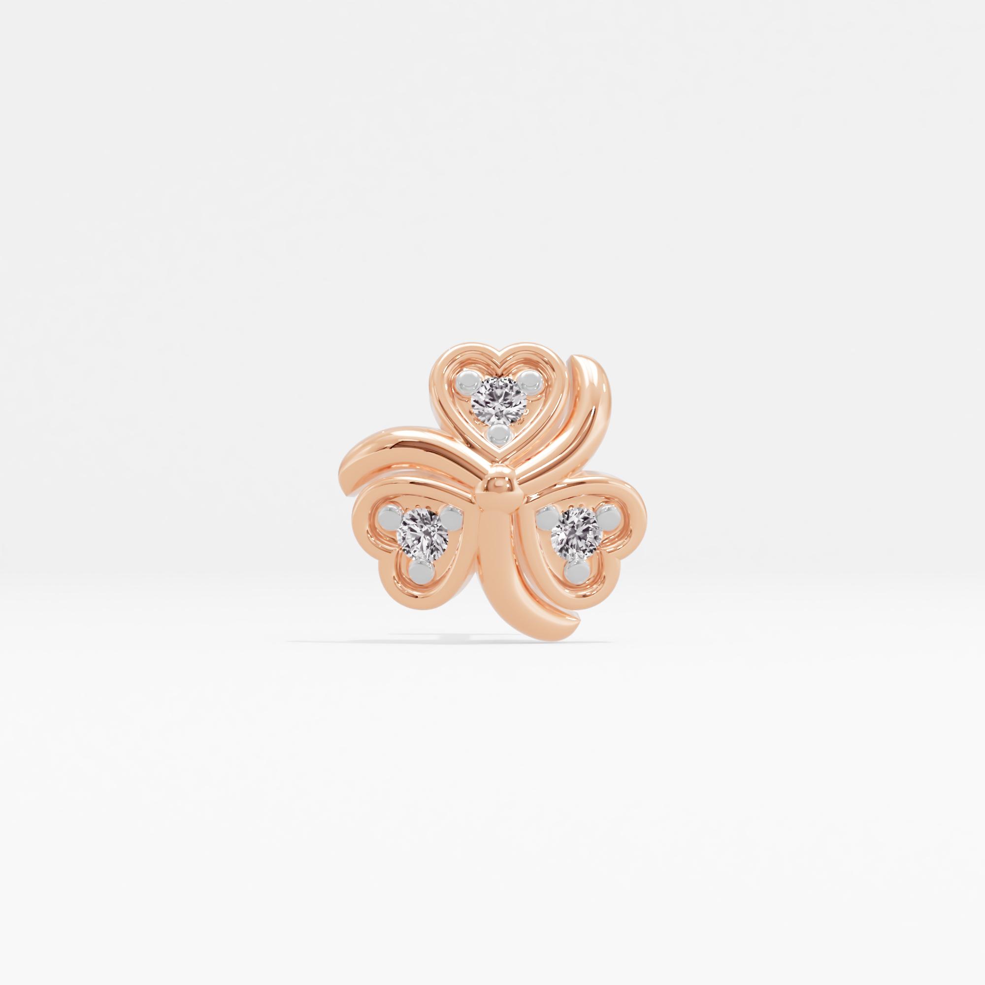 Contemporary Flair Heart Nose Pin