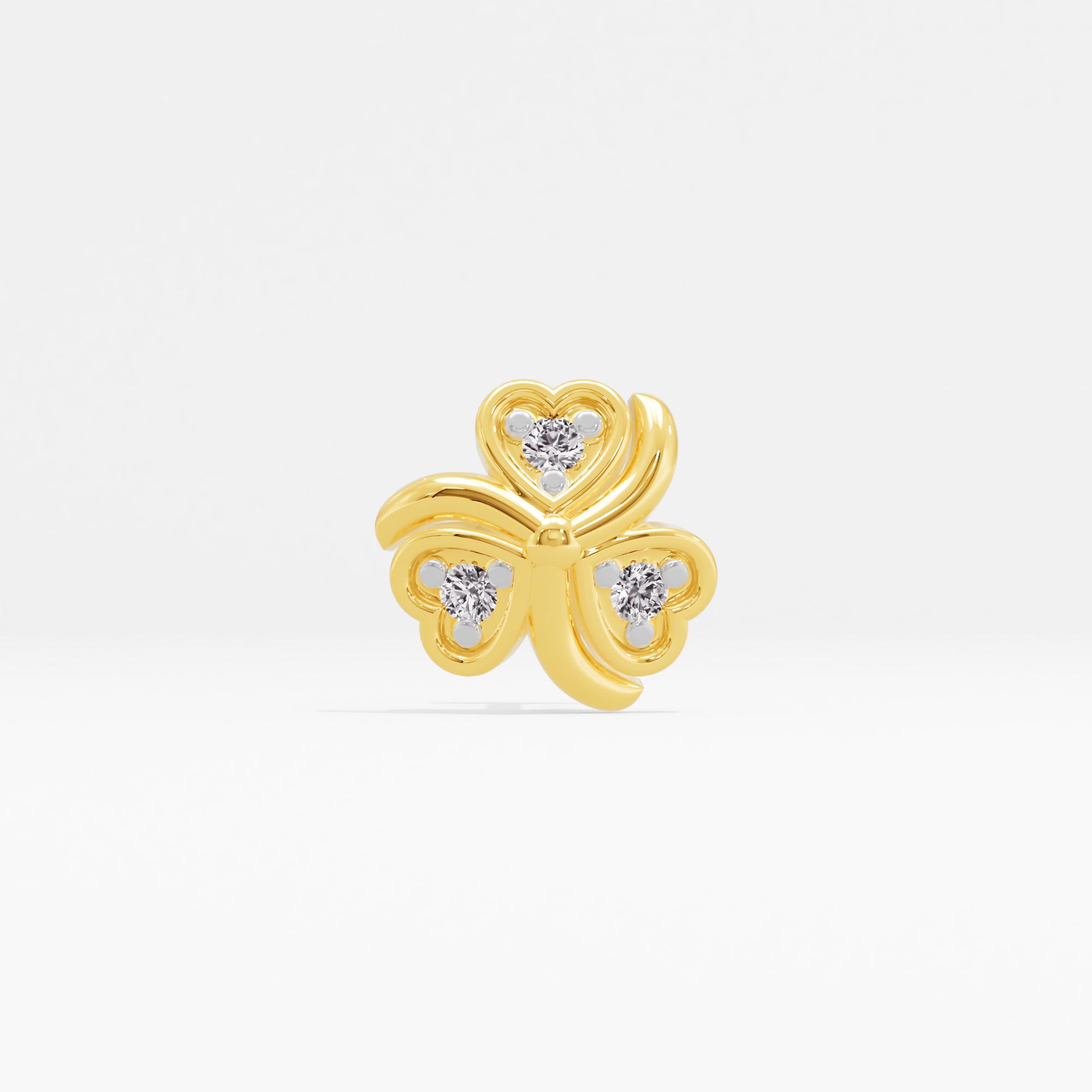 Contemporary Flair Heart Nose Pin