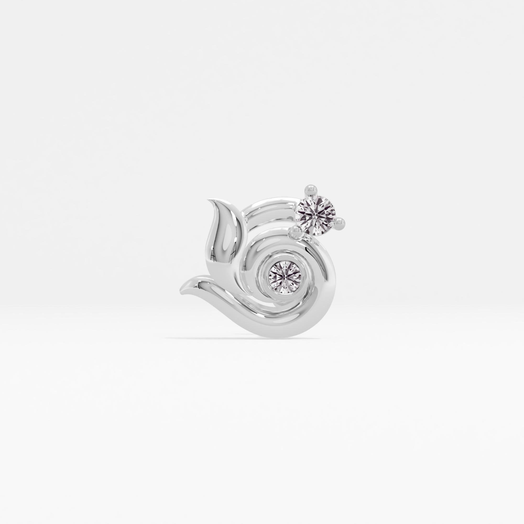 Cluster Glow 2 Stone Nose Pin