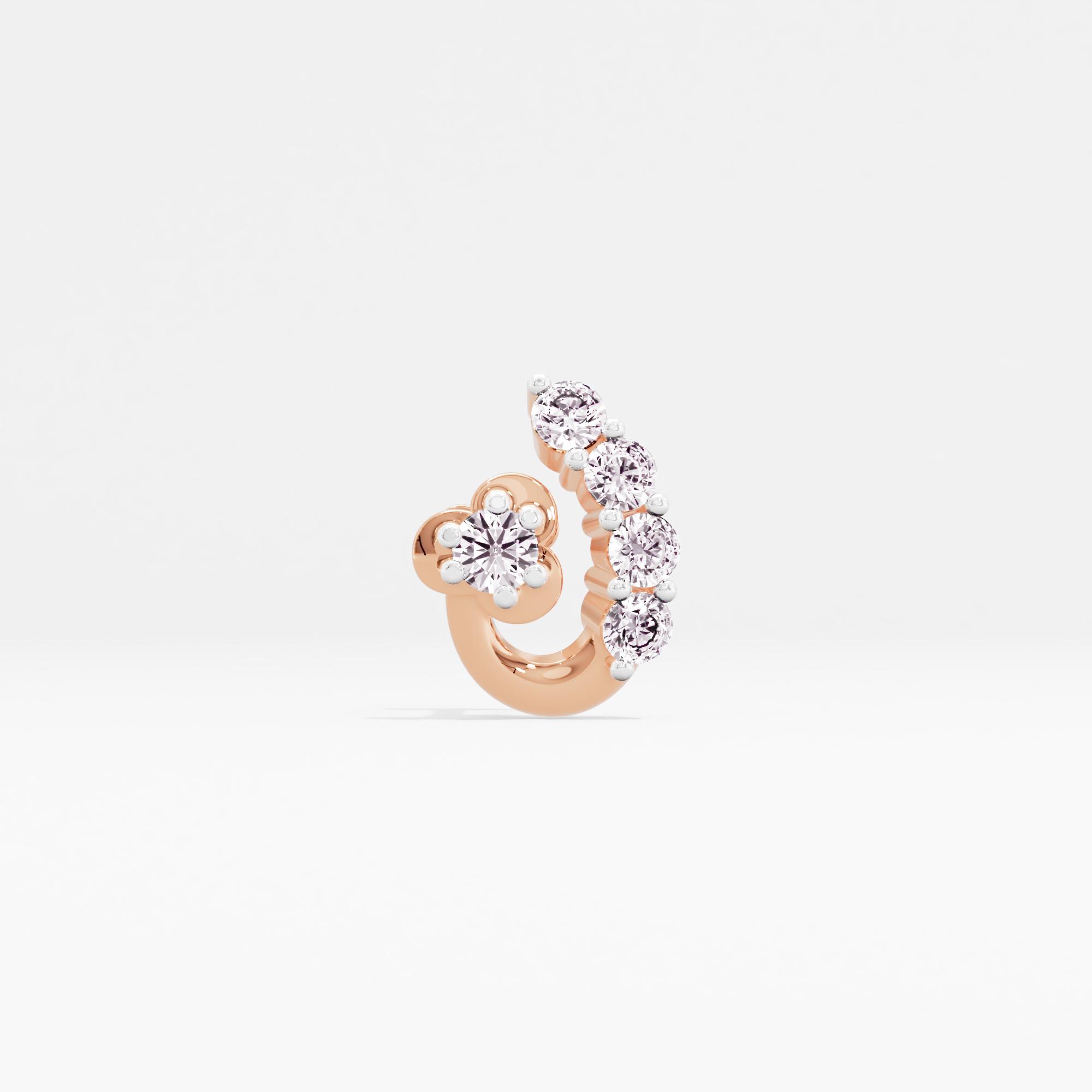 Sparkling Refinement Solitaire Nose Pin