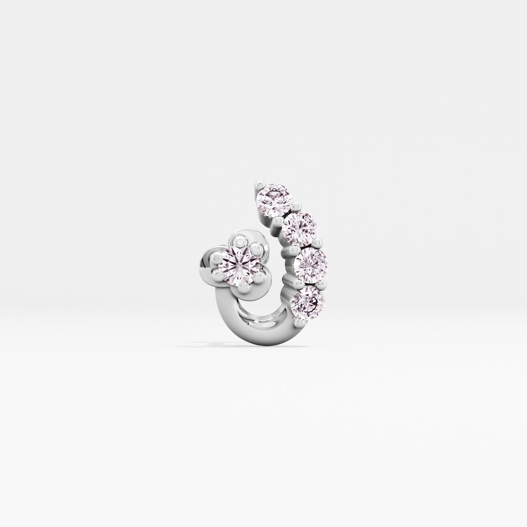Sparkling Refinement Solitaire Nose Pin