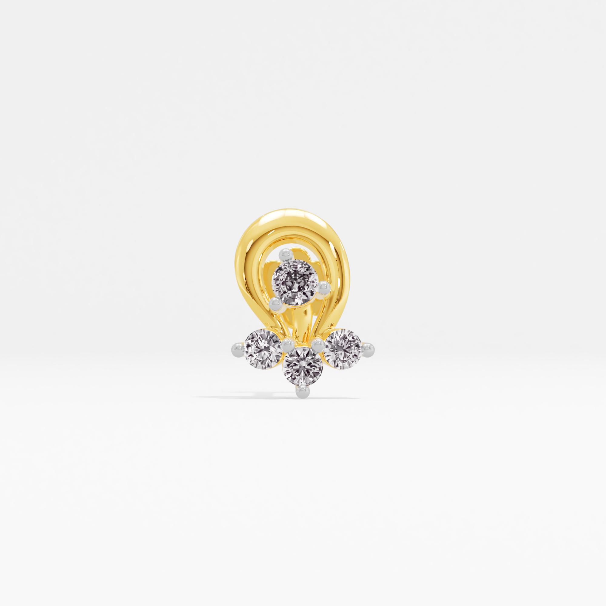 Butterfly Bloom Cluster Nose Pin